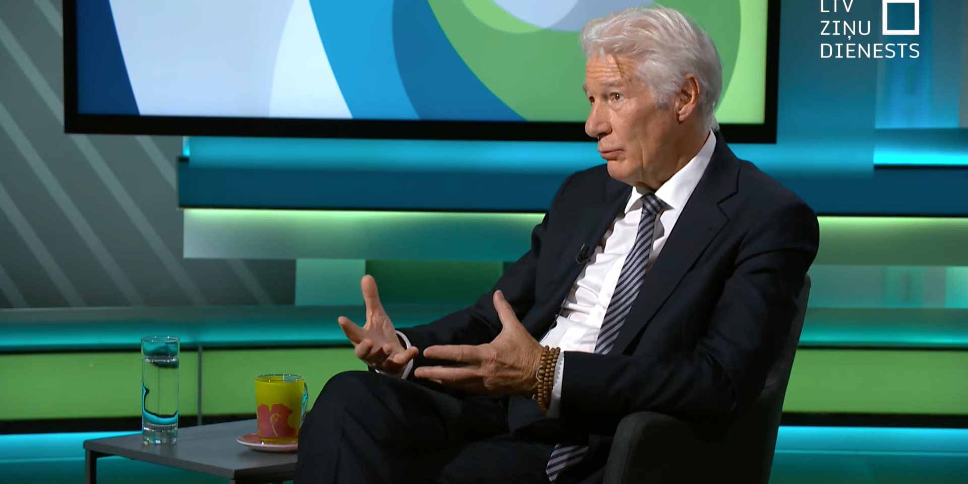 Richard Gere spoke out against Russia’s war of aggression on Ukraine (Photo: LTV Ziņu dienests/YouTube/video screenshot)