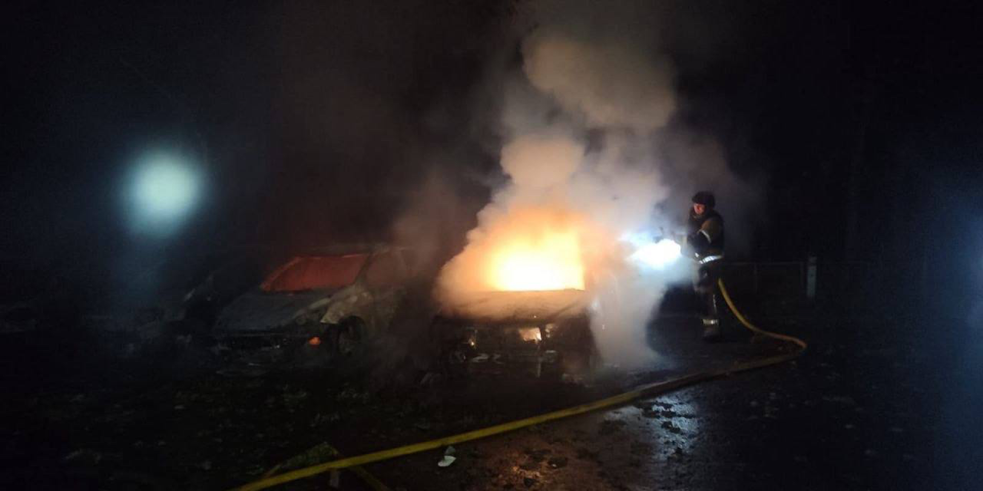 The aftermath of the enemy attack on the capital (Photo: SES in Kyiv)