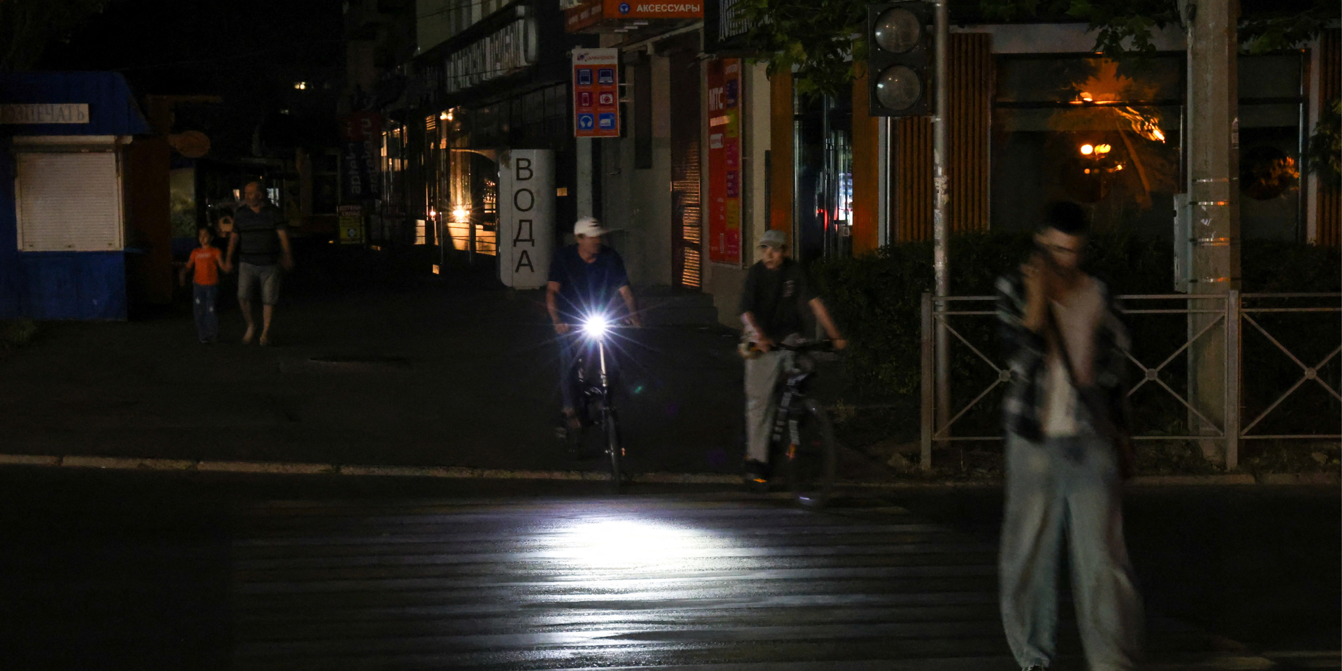 Blackout in occupied Yevpatoria, July 5, 2026 (Photo: REUTERS/Alexey Pavlishak)