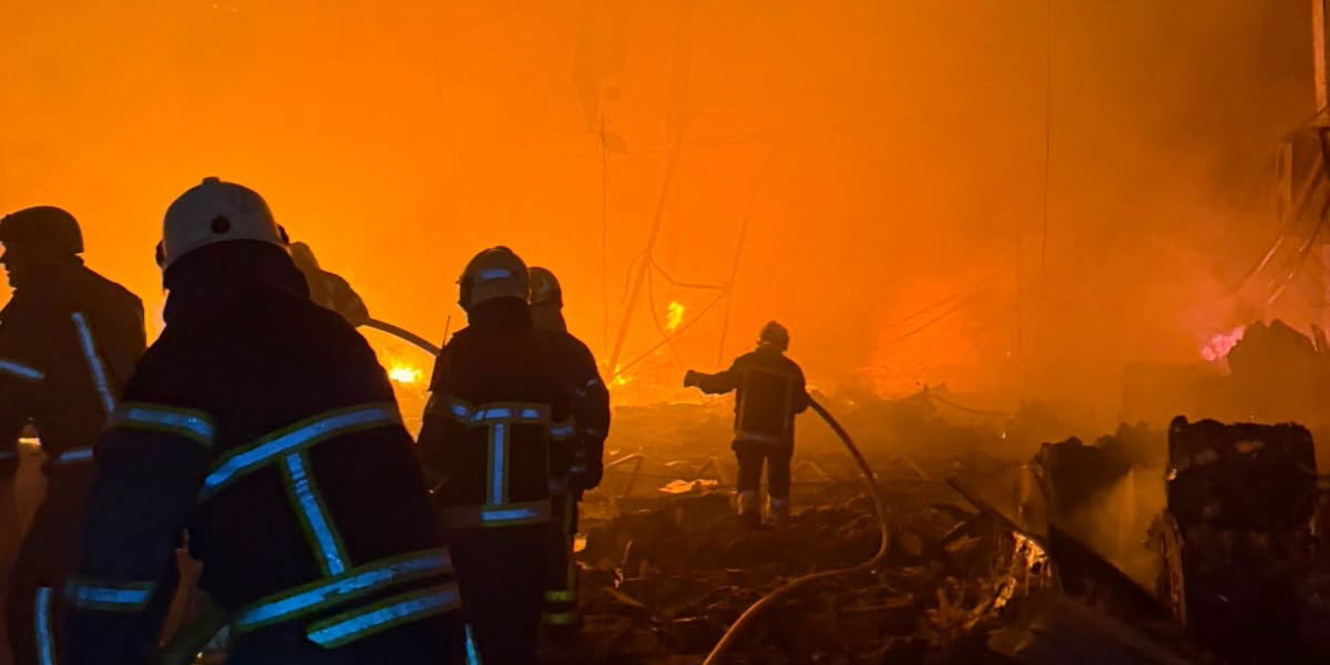 Aftermath of a Russian airstrike on Kyiv (Photo: Kyiv State Emergency Service)