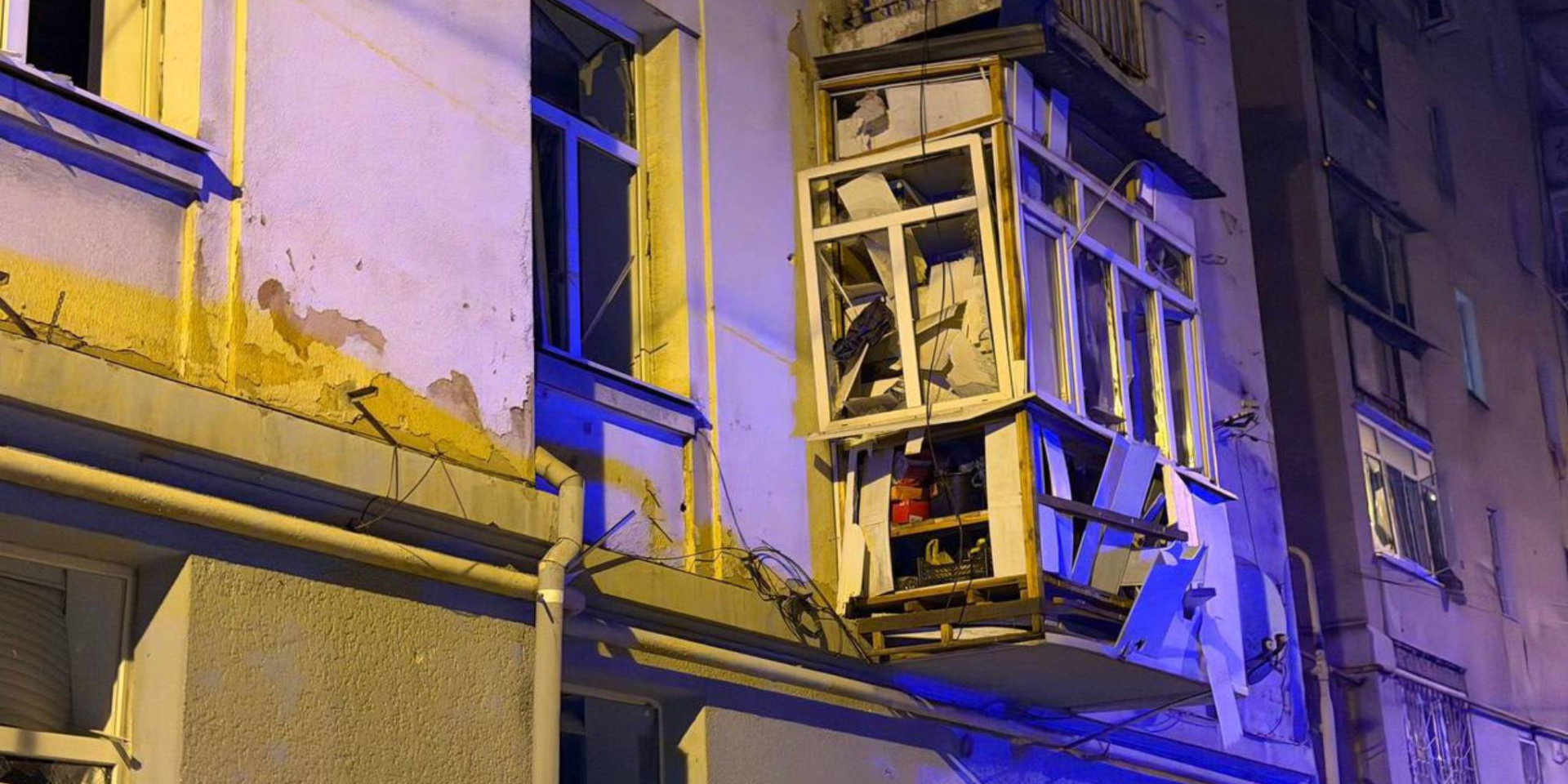 The aftermath of the Russian strike on Odesa on the evening of July 16 (Photo: Oleh Kiper/Telegram)