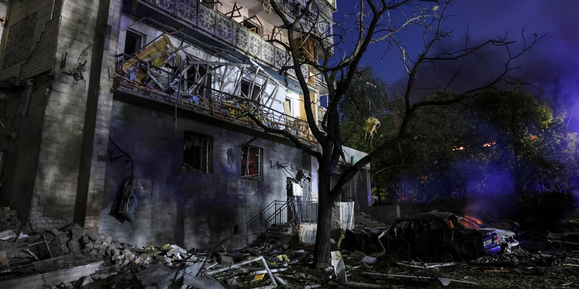 The aftermath of Russia's missile strike on July 19, 2026 (Photo: REUTERS/Anatolii Stepanov)