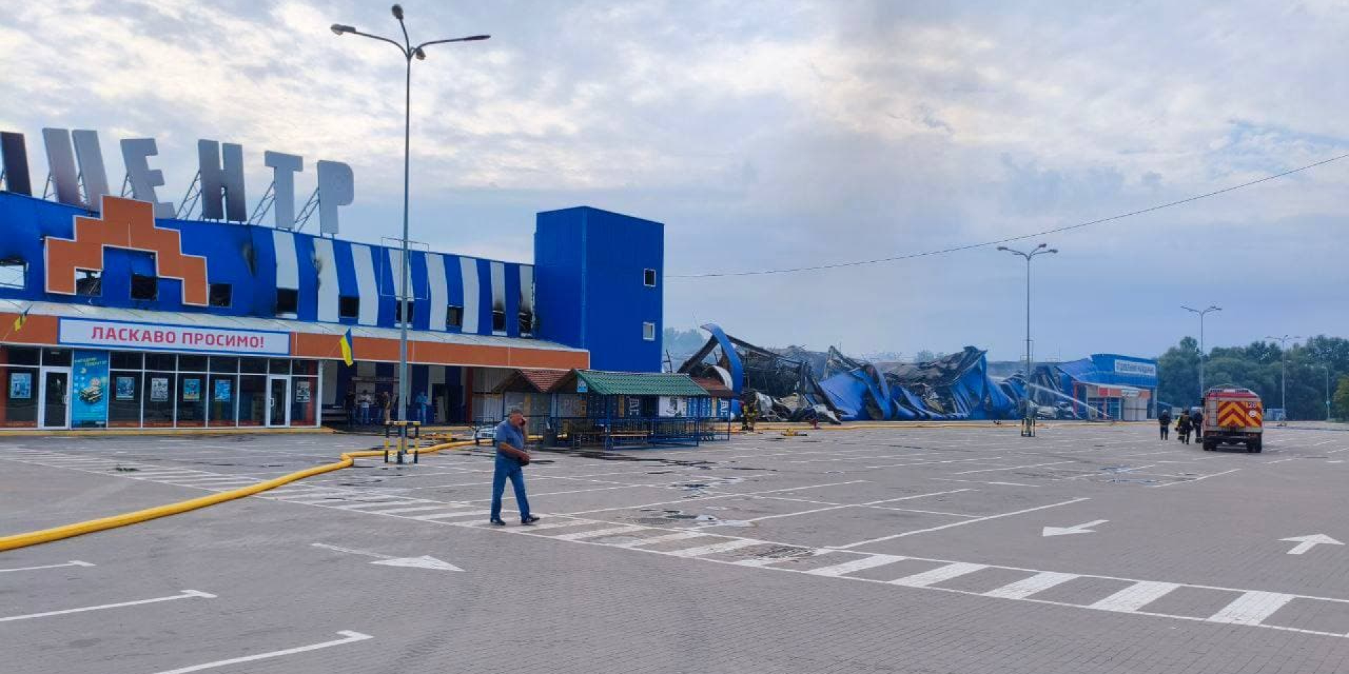 The aftermath of the Russian strike on the Epicenter shopping center in Sumy, July 21, 2026 (Photo: Department of Public Relations Epicenter K)