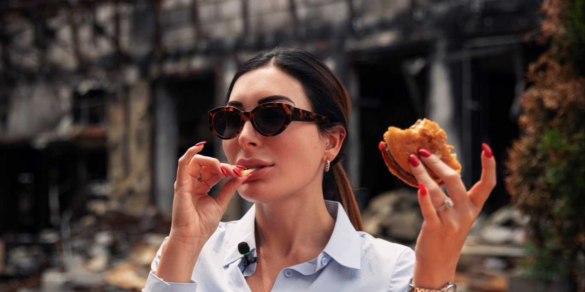 Американский блогер Лора Лумер посетила McDonald’s в Киеве после ударов РФ (Фото: Laura Loomer / X)