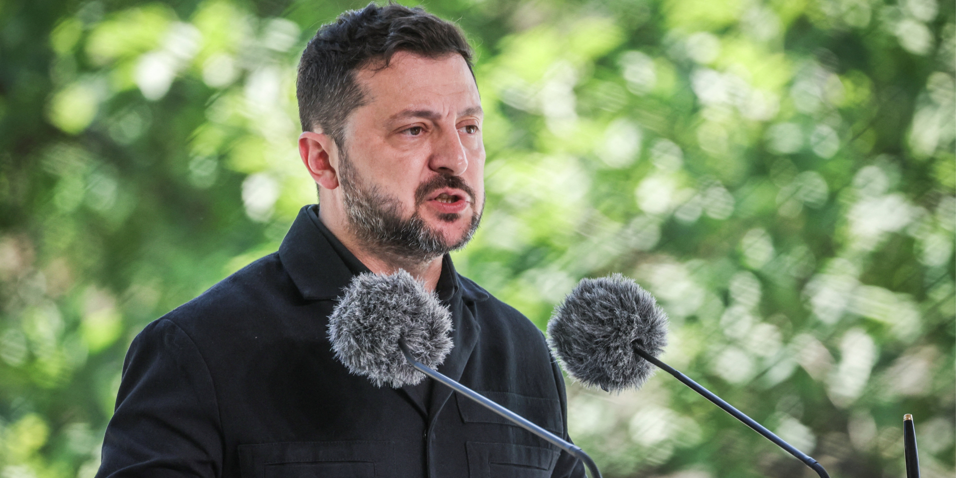 Ukrainian President Volodymyr Zelenskyy during a joint press conference with European Commission President Ursula von der Leyen in Kyiv on July 15, 2026 (Photo: REUTERS/Alina Smutko)
