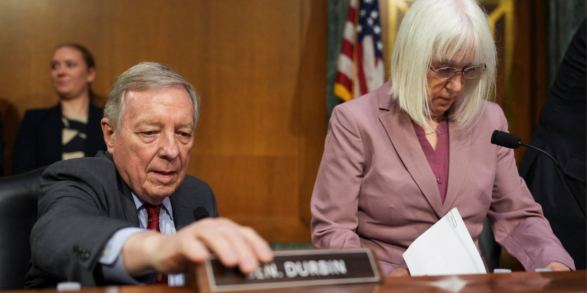 Dick Durbin during a hearing before the US Senate Appropriations Committee, July 21, 2026 (Photo: REUTERS/Eric Lee)