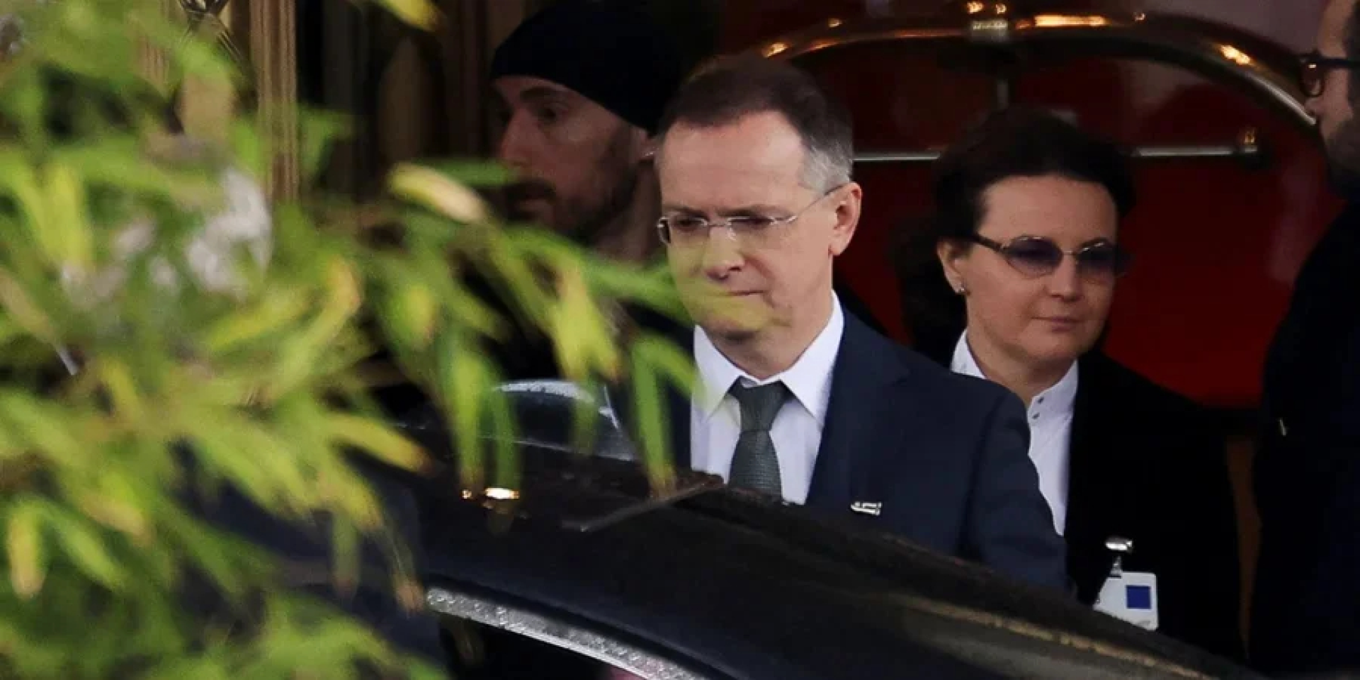 Head of Russian delegation Vladimir Medinskyi after Ukraine talks in Geneva, February 2026 (Photo: REUTERS/Pierre Albouy)