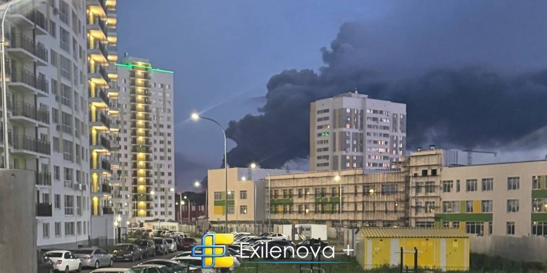 Fire in Russia's Penza early on July 30 (Photo: Exilenova+/Telegram)