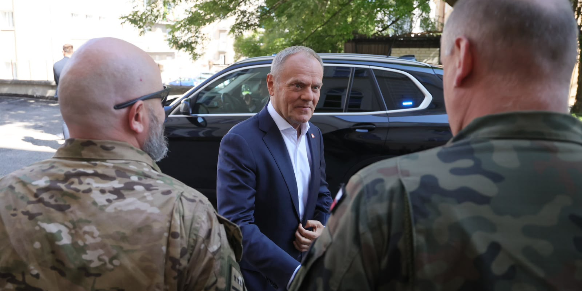 Polish Prime Minister Donald Tusk traveled to Lublin after an unknown object fell on the night of July 30, 2026 (Photo: Kancelaria Premiera / Х)