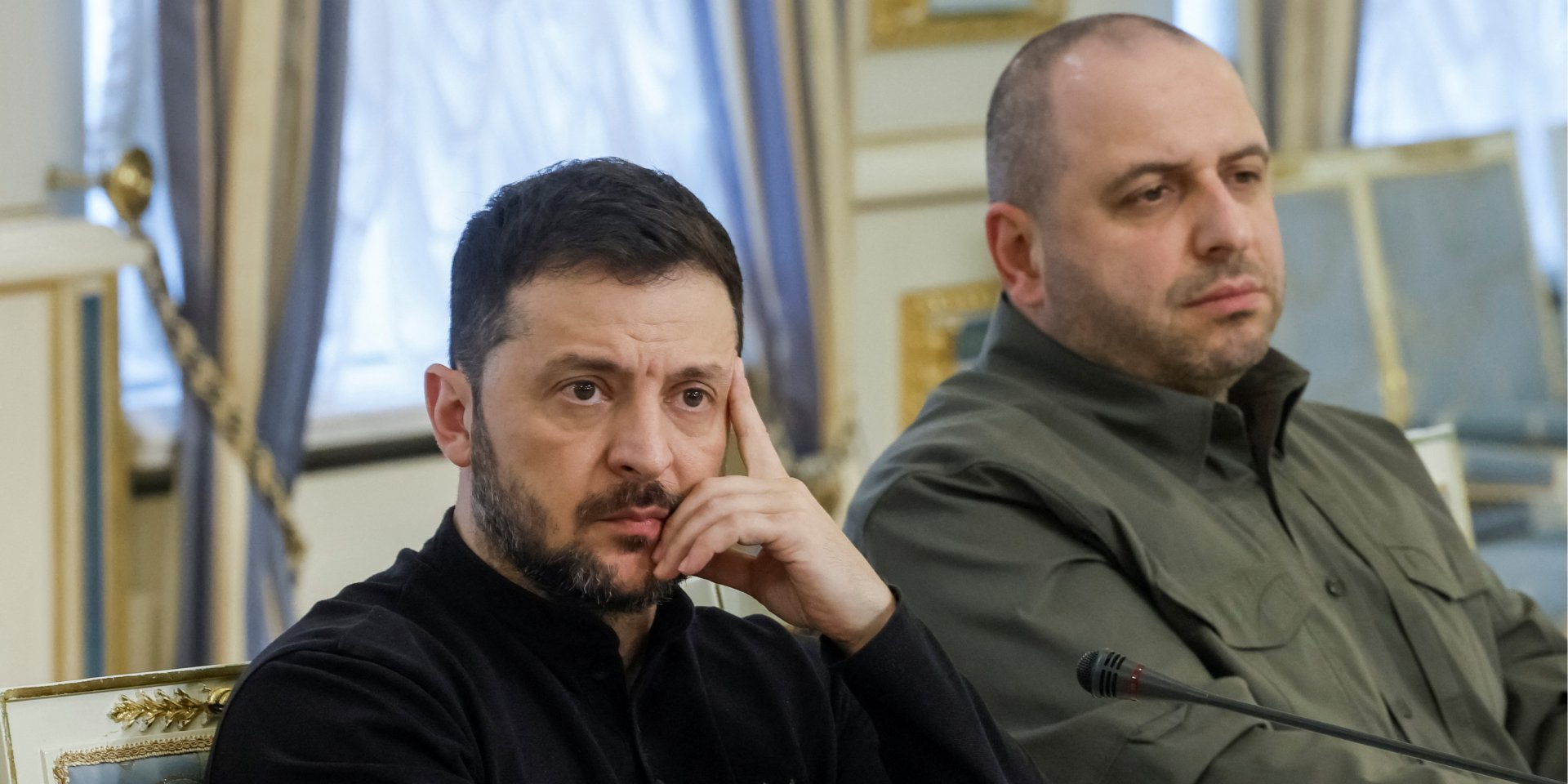 Volodymyr Zelenskyy and Rustem Umerov in Kyiv, January 14, 2025 (Photo: REUTERS/Gleb Garanich)