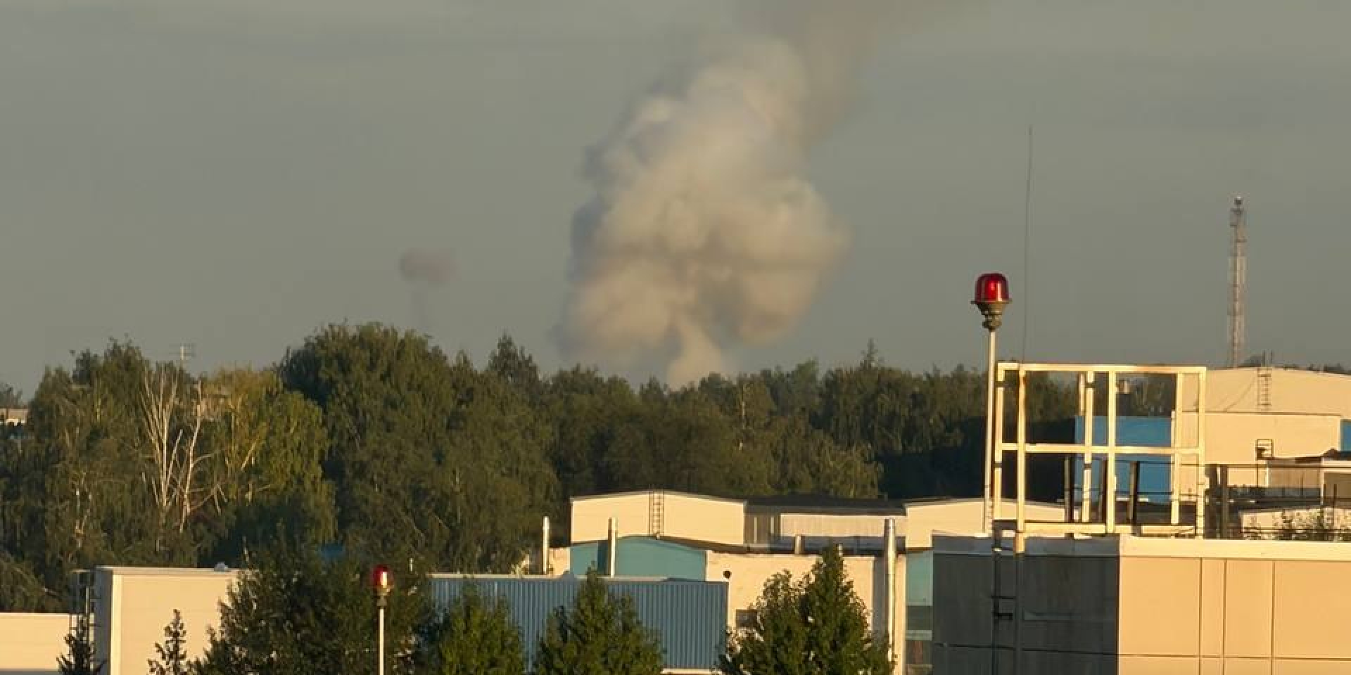 Fire in Tatarstan, Russia after drone attack on August 5, 2026 (Photo: Exilenova+)