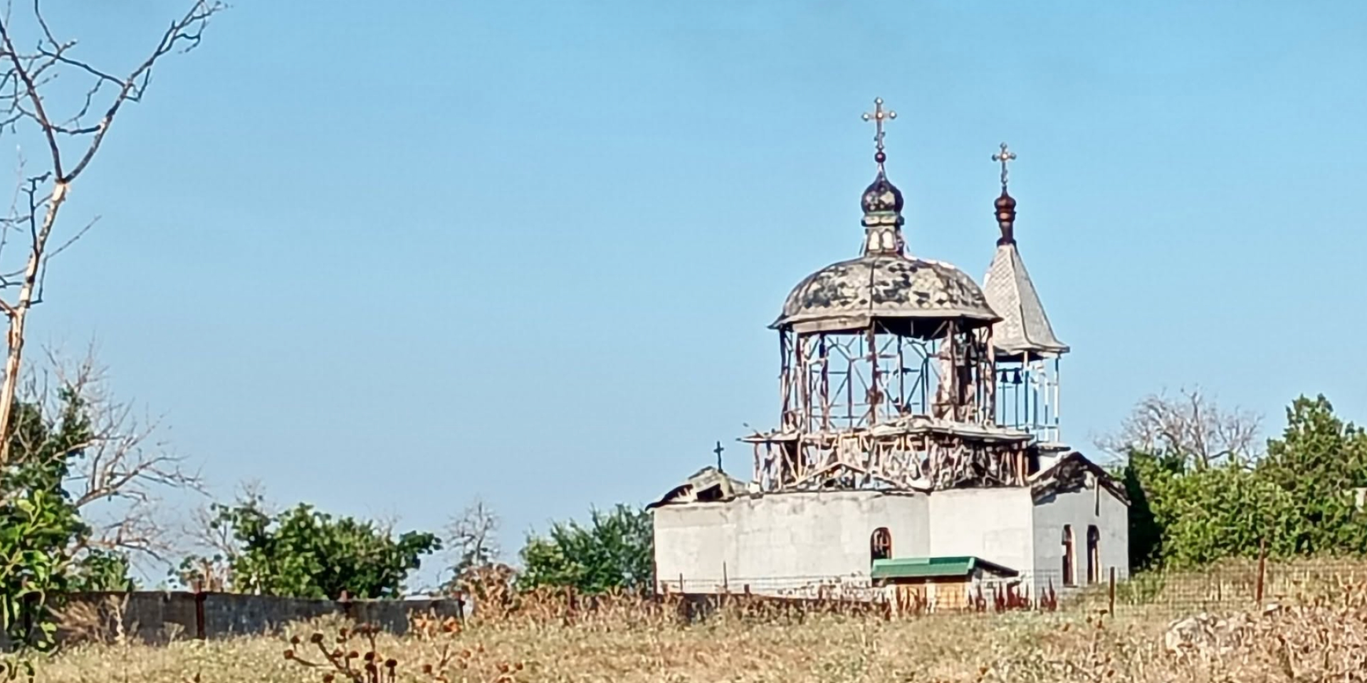Храм Рождества Богородицы в Херсонской области уничтожен в результате атаки РФ (Фото: Facebook Nicodemus)