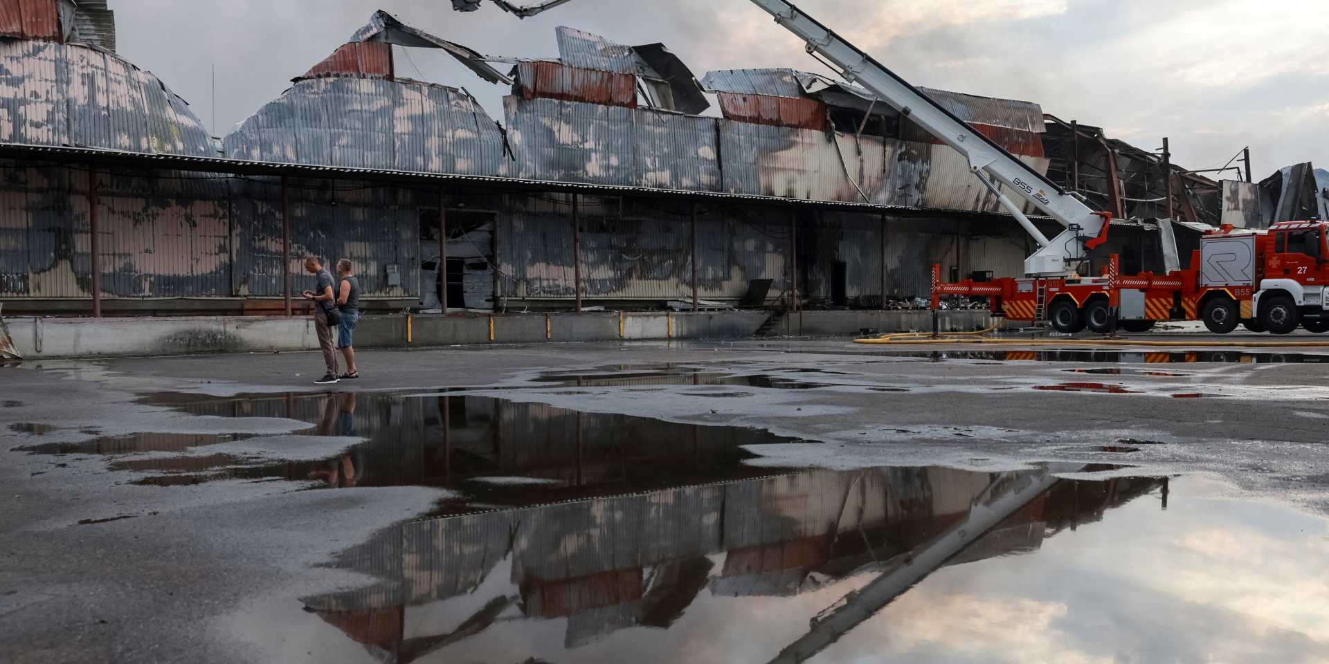 The aftermath of the Russian strike on Kyiv, August 5 (Photo: REUTERS/Stringer)