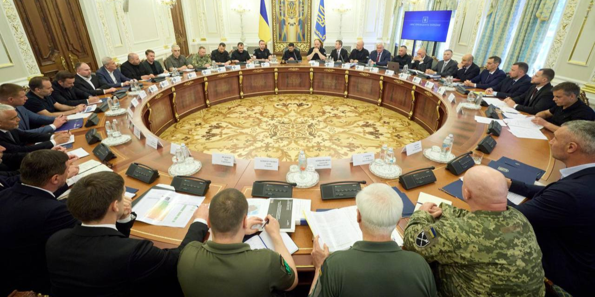 На заседании СНБО председательствовал президент Владимир Зеленский (Фото: Владимир Зеленский/Telegram)