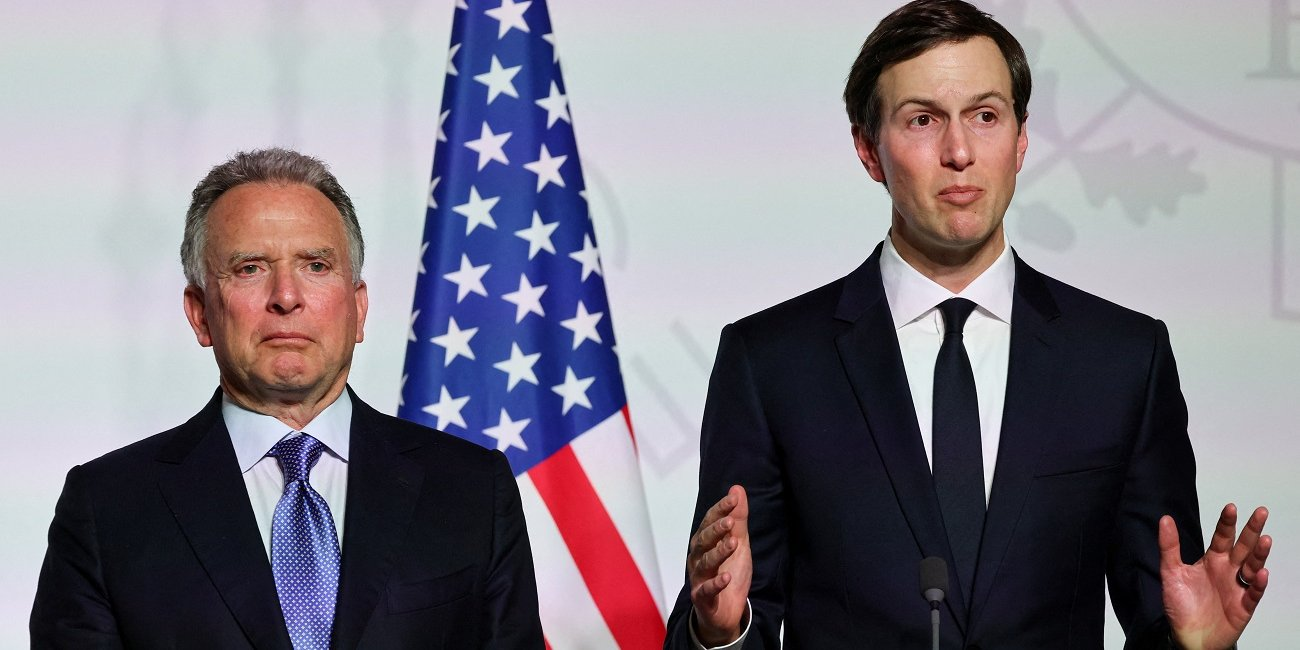Steve Witkoff and Jared Kushner (Photo: Ludovic Marin/Pool via REUTERS)