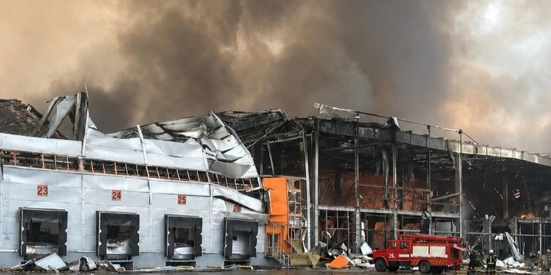 Aftermath of a Russian strike on a Bosch warehouse in Ukraine (Photo: Bosch Ukraine)