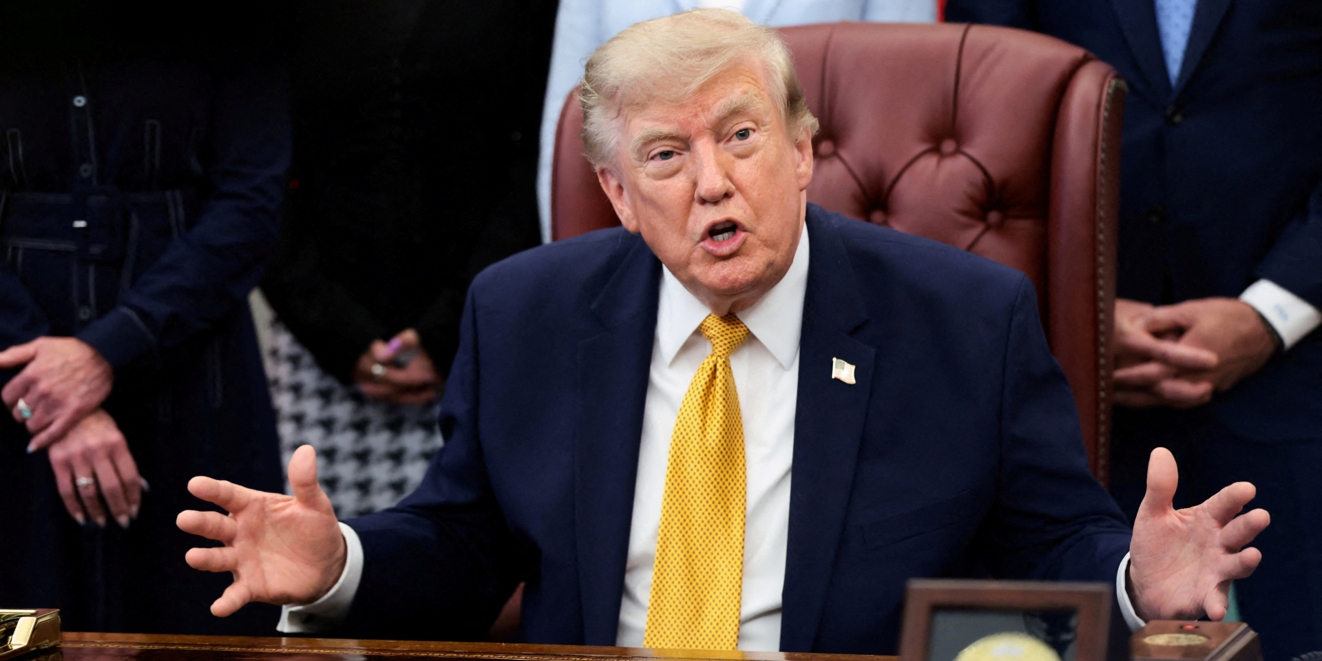Trump denies missile shortage, threatens leakers with long prison terms