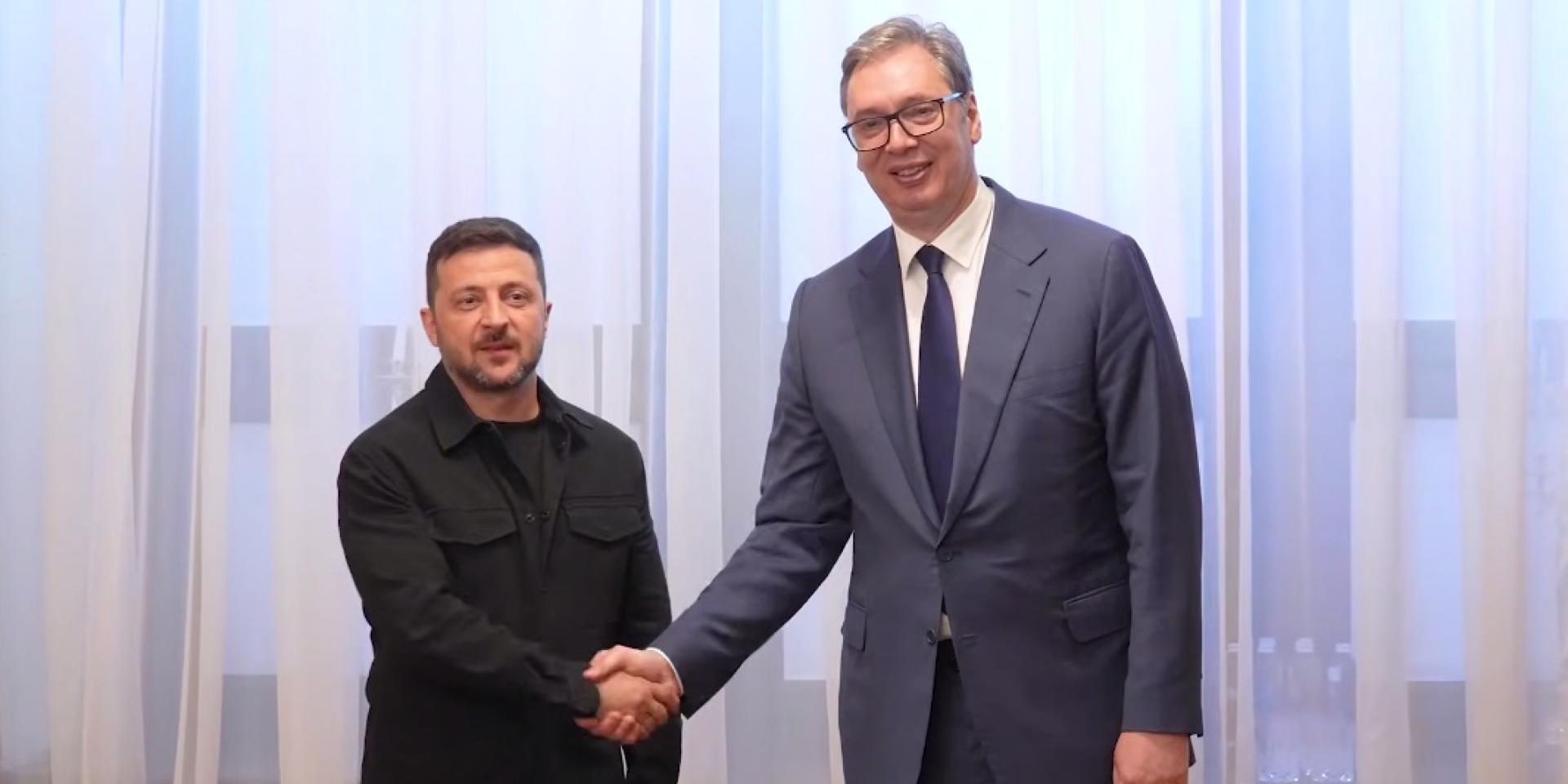Volodymyr Zelenskyy and Aleksandar Vucic (Photo: Zelenskiy Official / Telegram)