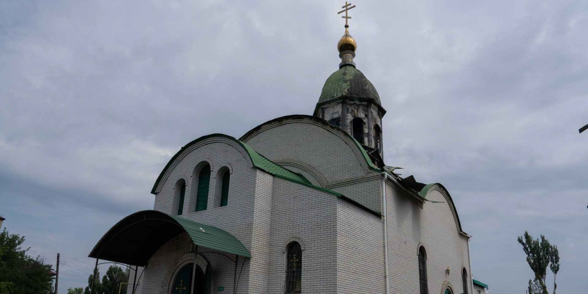 Храм святого Александра Невского в Краматорске сильно поврежден в результате атаки РФ (Фото: 93-я ОМБр Холодный Яр / Ирина Рыбакова)