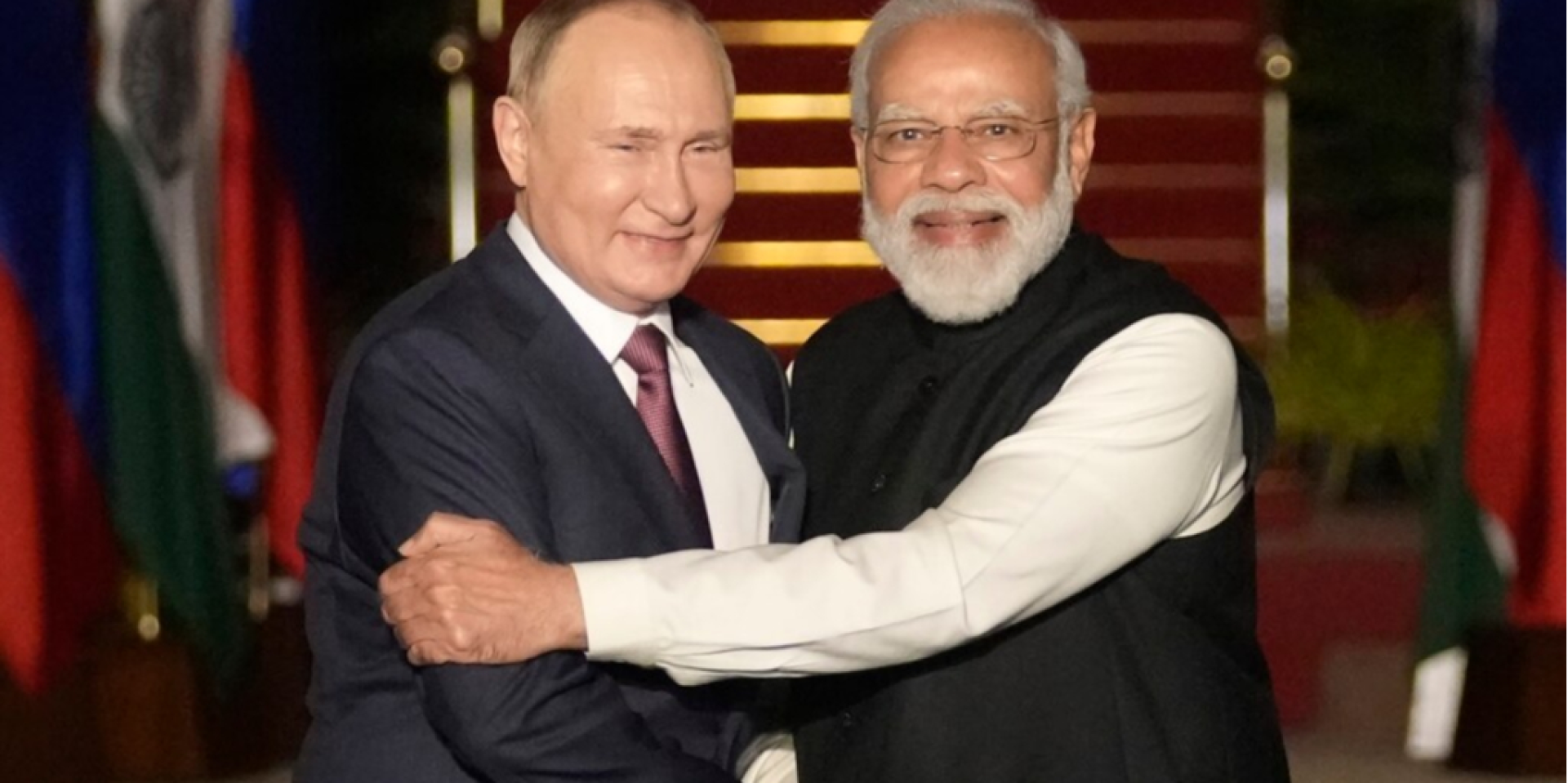 Russian dictator Vladimir Putin and Indian Prime Minister Narendra Modi (Photo: AP)