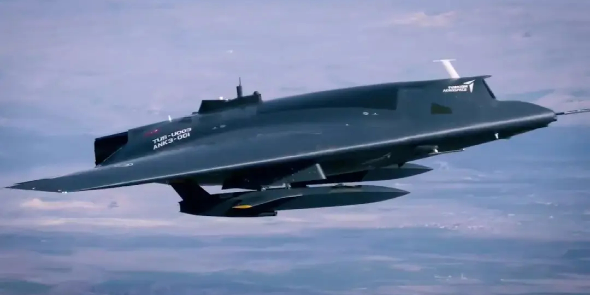 ANKA III несет два меньших дрона (Фото: Turkish Aerospace Industries)