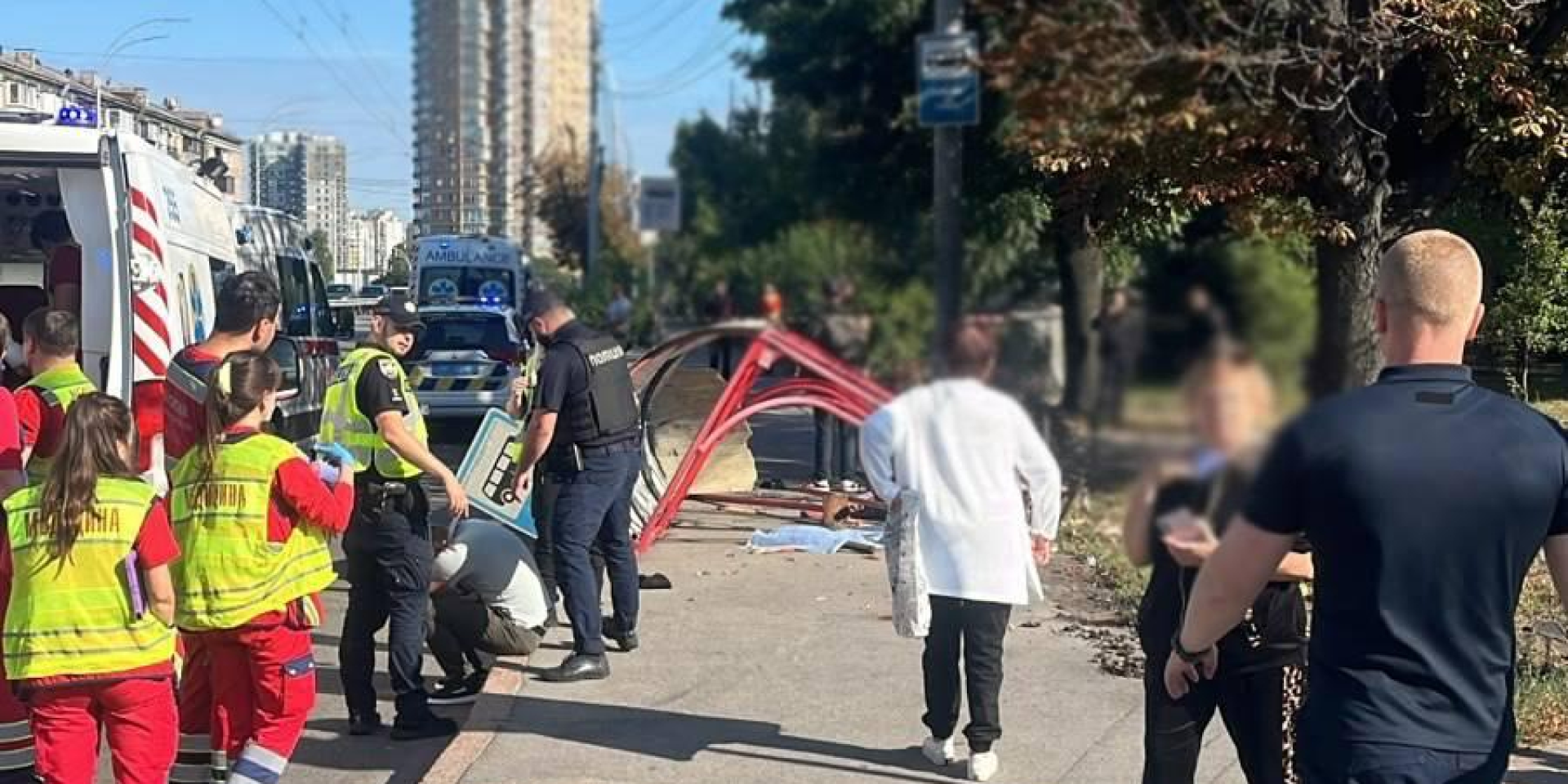 The fatal collision occurred in Kyiv's Solomianskyi district (Photo: Ukraine's National Police)