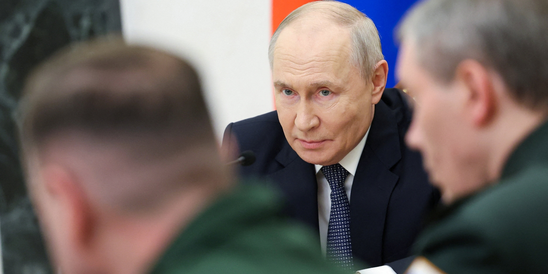 Vladimir Putin at a meeting with the leadership of the Russian Ministry of Defense, August 5, 2026 (Photo: Sputnik/Alexander Kazakov/Pool via REUTERS)