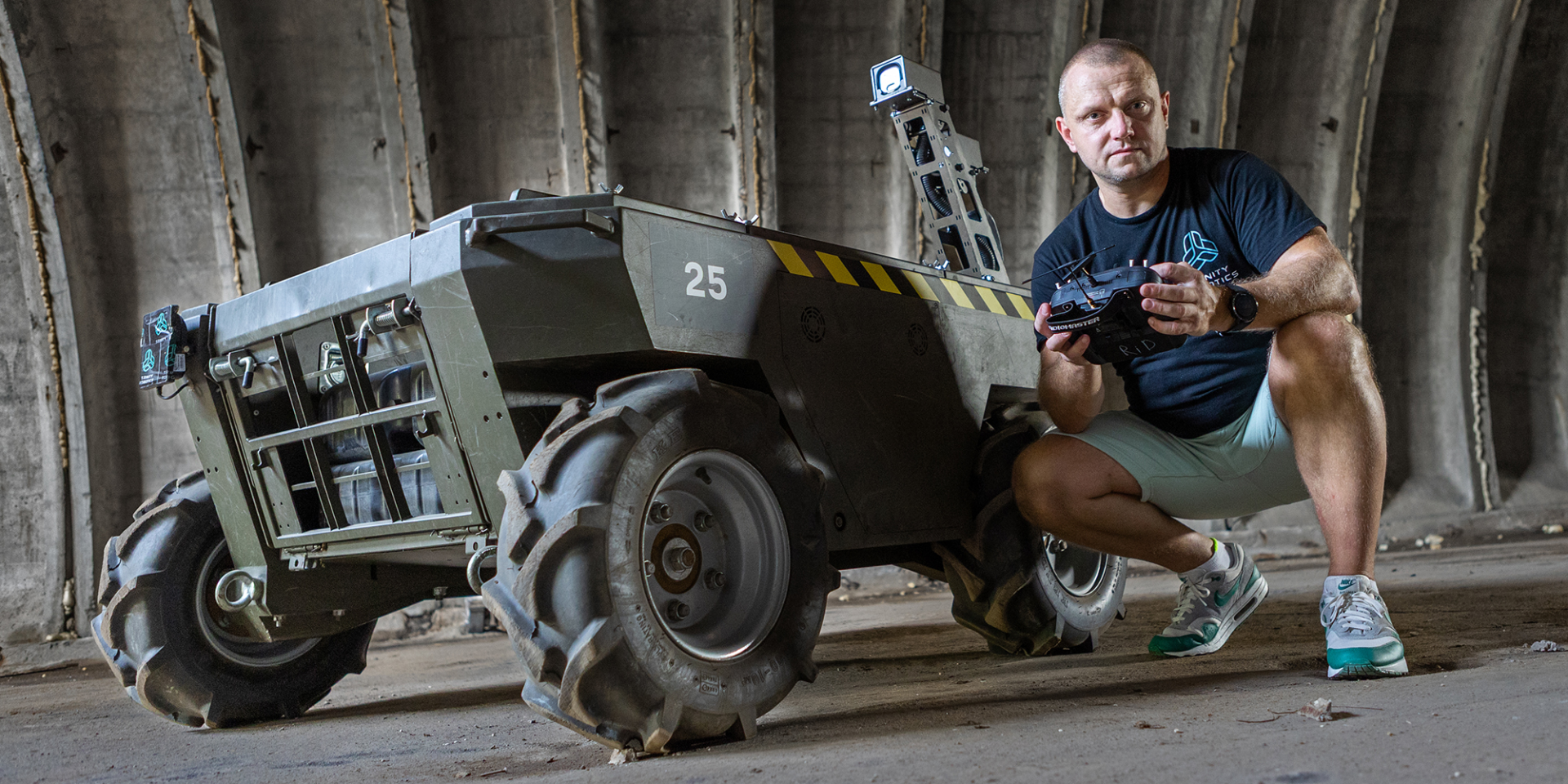 БЕЗПЕЧНИЙ ШЛЯХ: Команда Олексія Коника з Trinity Robotics створила магніт, який підриває ворожі міни ще до того, як до них наблизиться НРК (Фото: NV)