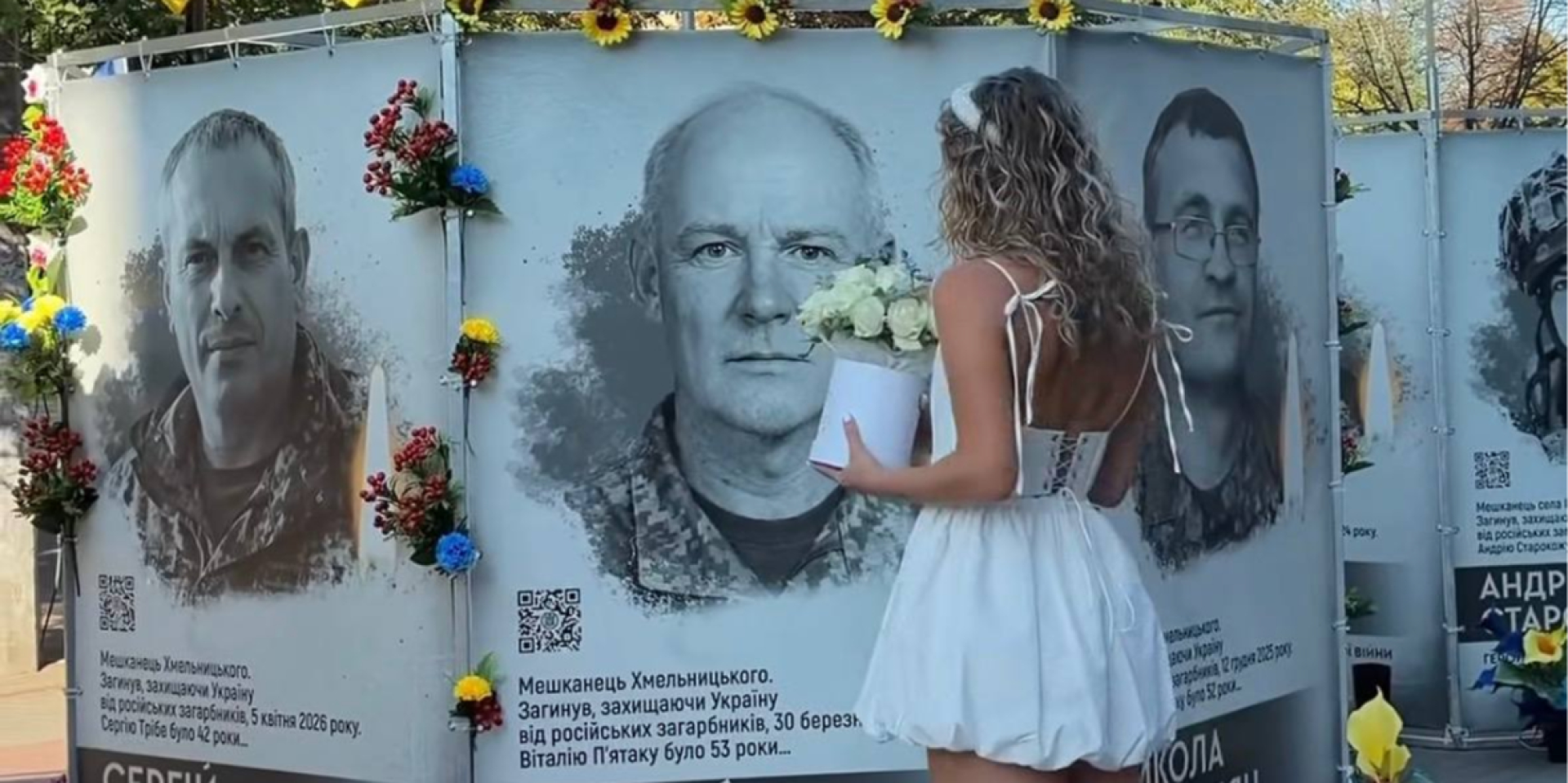 Девушка пришла на Аллею славы в свой день рождения (Фото: dariia.netiaha/Threads/Скриншот)