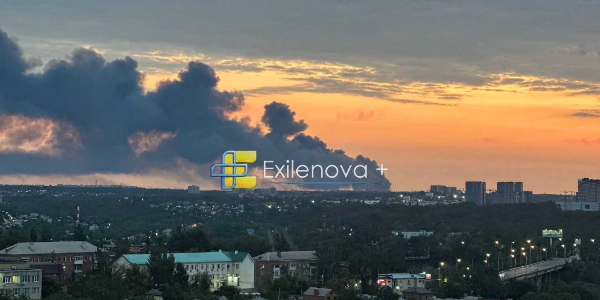 Fire in Rostov Oblast on the morning of August 29 (Photo: Exilenova+/Telegram)