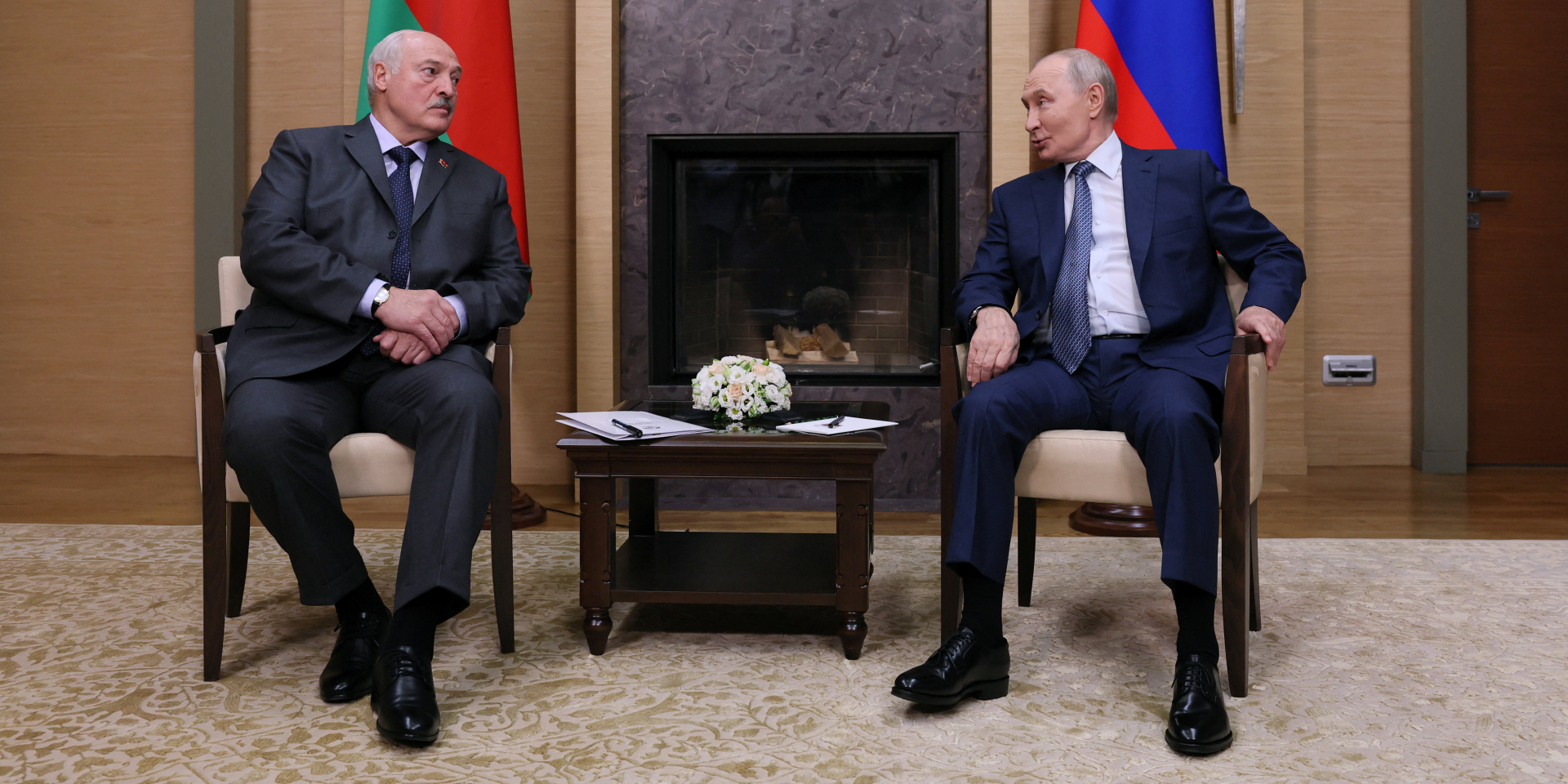 Meeting between Vladimir Putin and Alexander Lukashenko in Novo-Ogaryovo