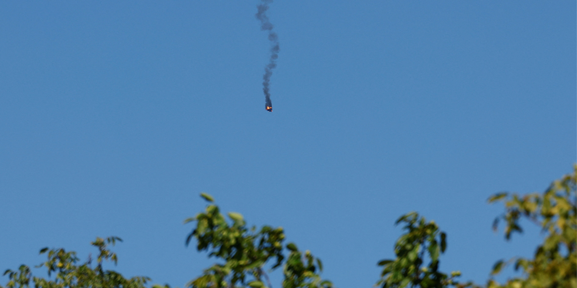 Shooting down of a Russian drone over the Kyiv region, August 27, 2026 (Photo: REUTERS/Valentyn Ogirenko)