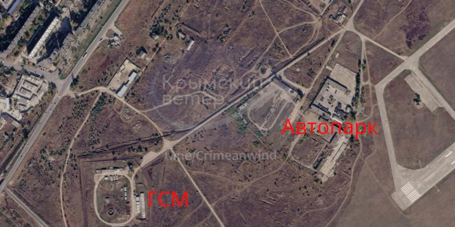 Dzhankoy military base in Crimea (Photo: Crimean Wind / Telegram)