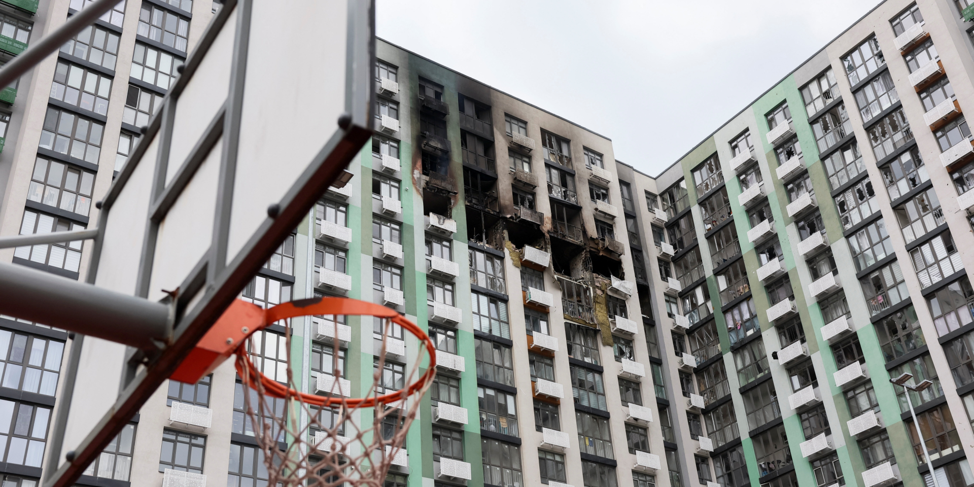Aftermath of a Russian drone strike on a residential building in Kyiv, September 1, 2026 (Photo: REUTERS/Gleb Garanich)
