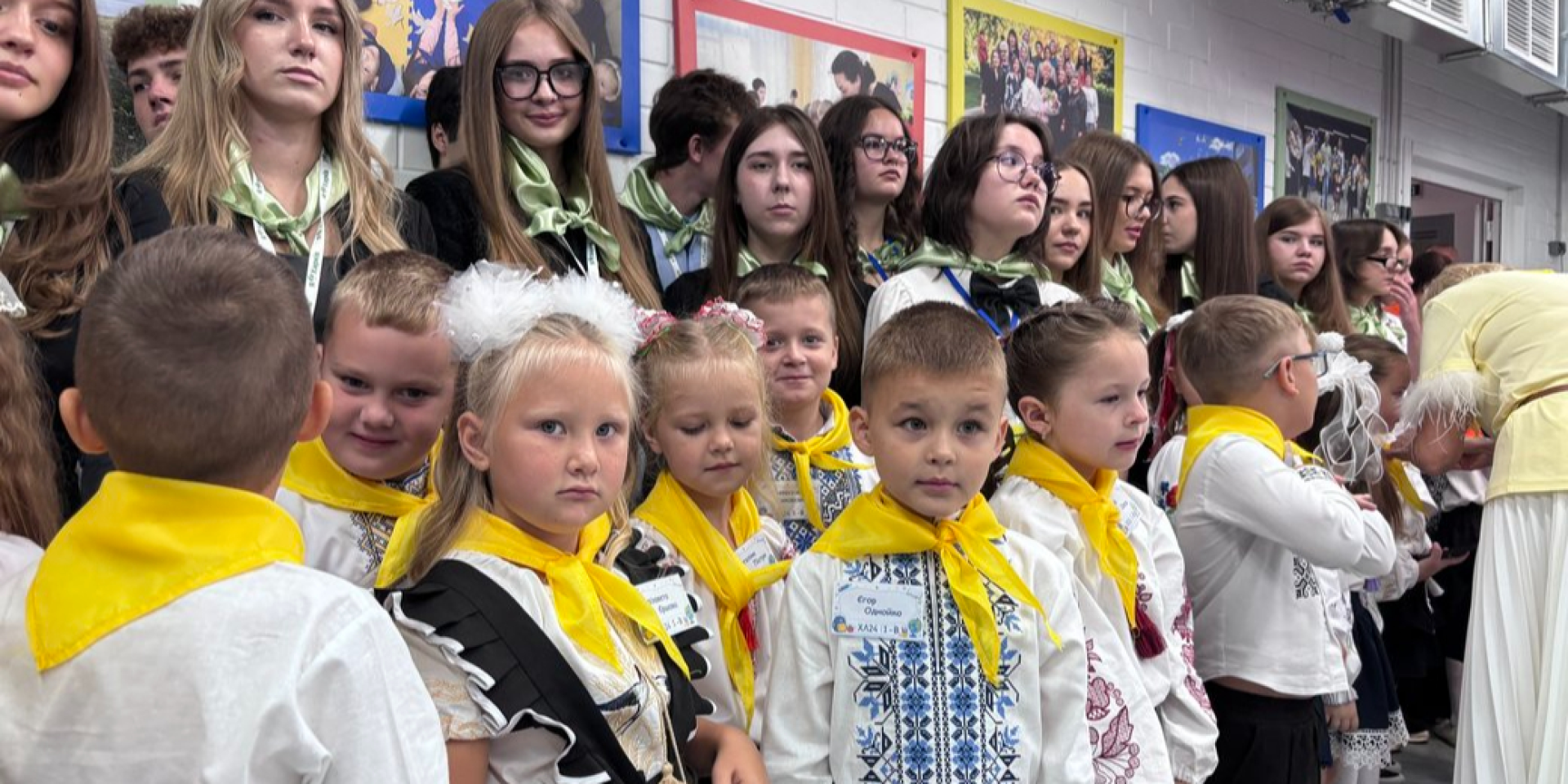 Children during a lesson in a new underground school in the Nemyshlyanskyi district of Kharkiv (Photo: Public Kharkiv/Mykyta Kuznetsov)