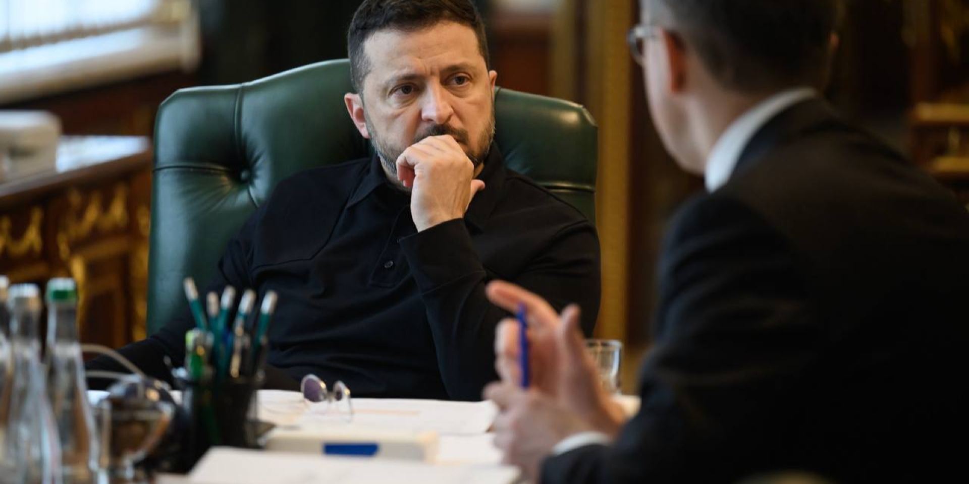 Володимир Зеленський заслухав доповідь Сергія Корецького (Фото: Володимир Зеленьский/Telegram)