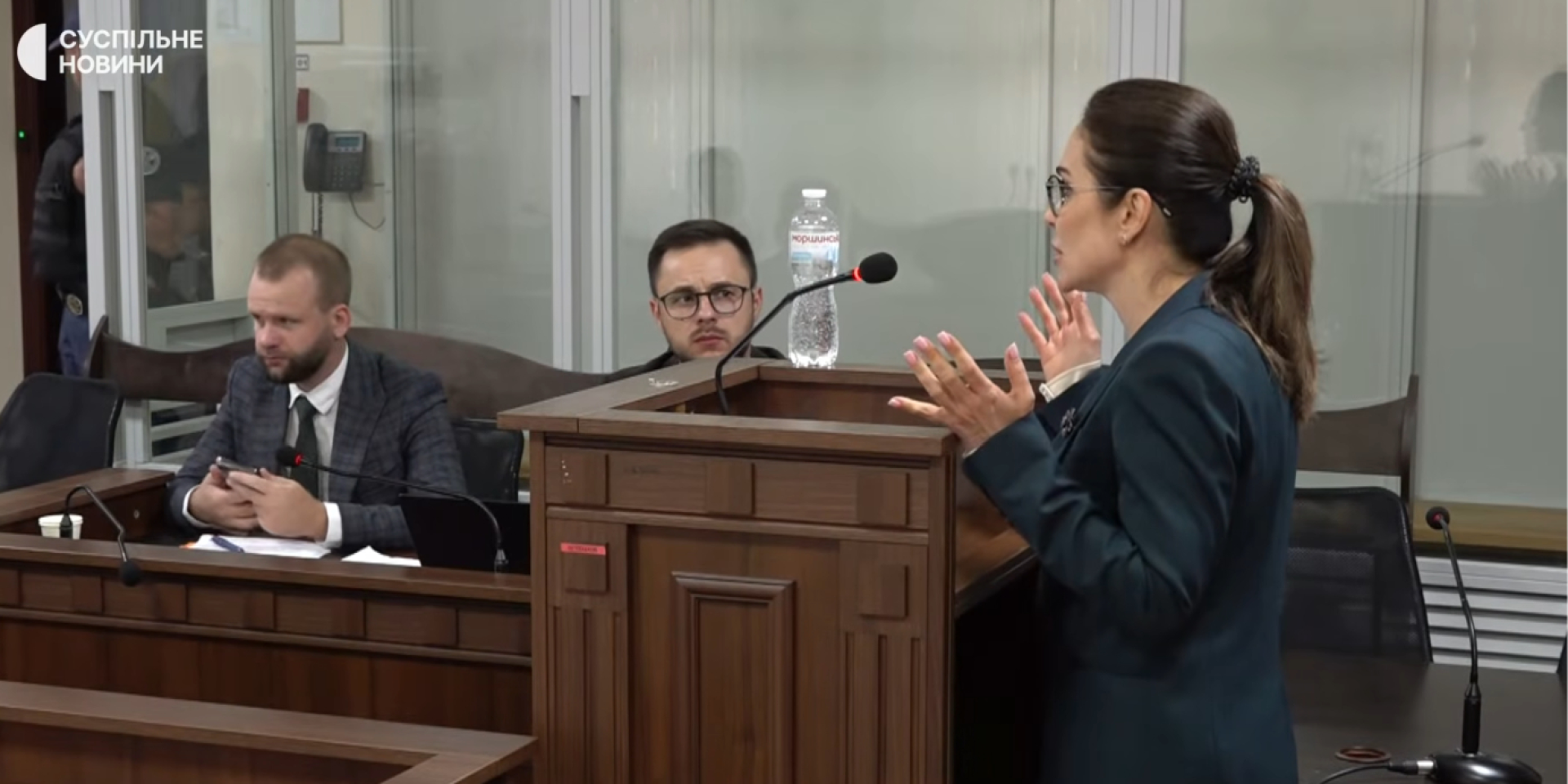 Iryna Mudra in court, Aug. 25 (Photo: Suspilne)