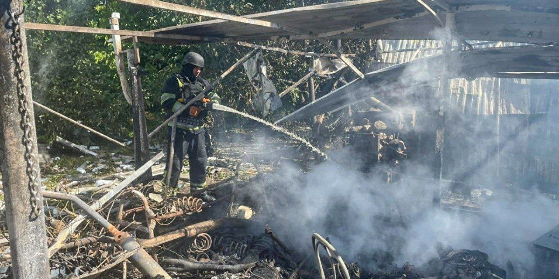 Russian forces launched a missile strike on Pechenihy (Photo: REUTERS / Stringer)