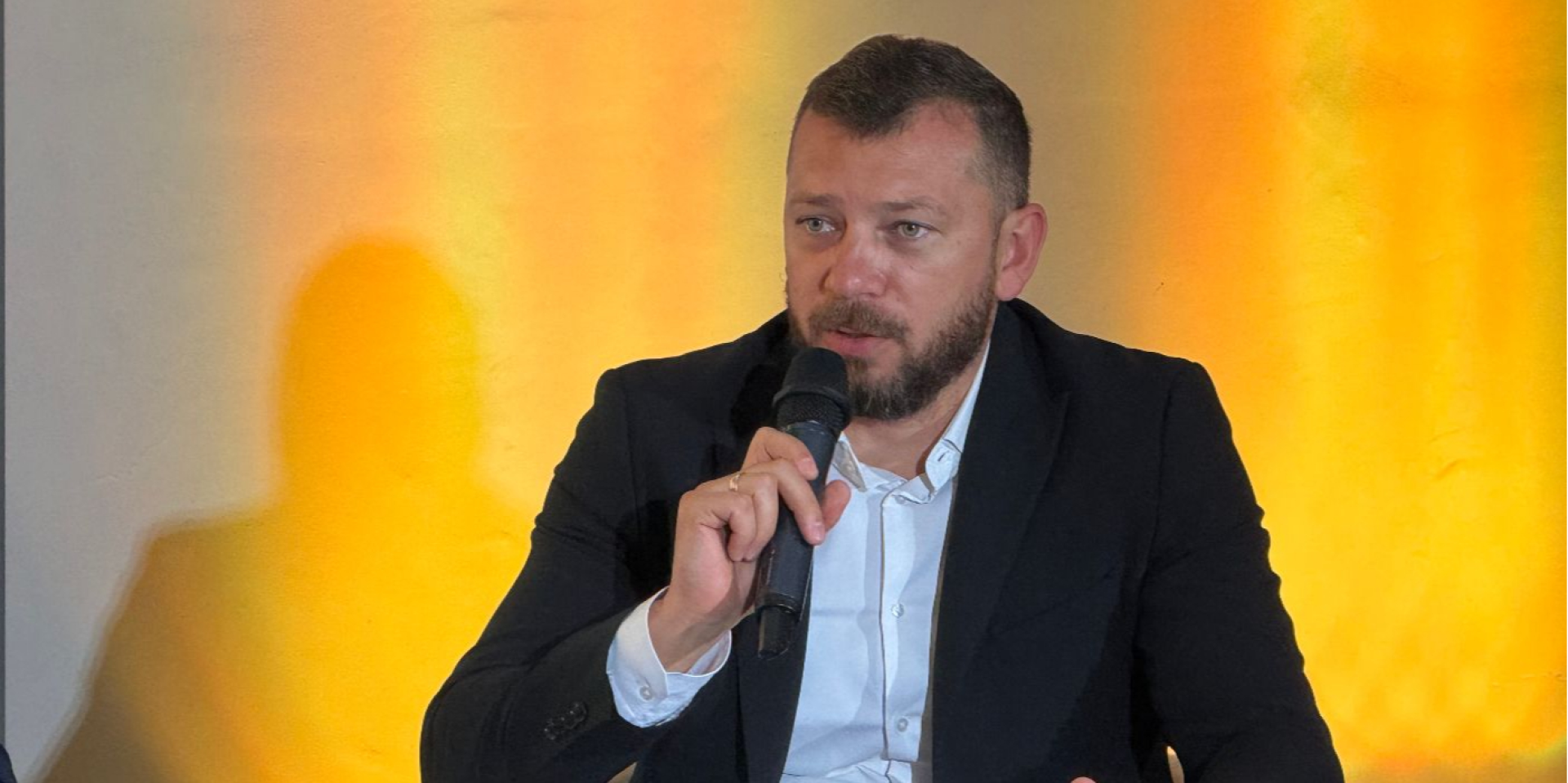 Руководитель САП Александр Клименко на мероприятии Радио NV (Фото: NV)