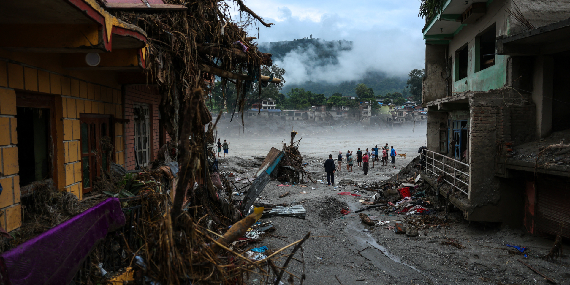 Destruction left in the wake of devastating floods in Nepal, September 4 (Photo: REUTERS/Athit Perawongmetha)
