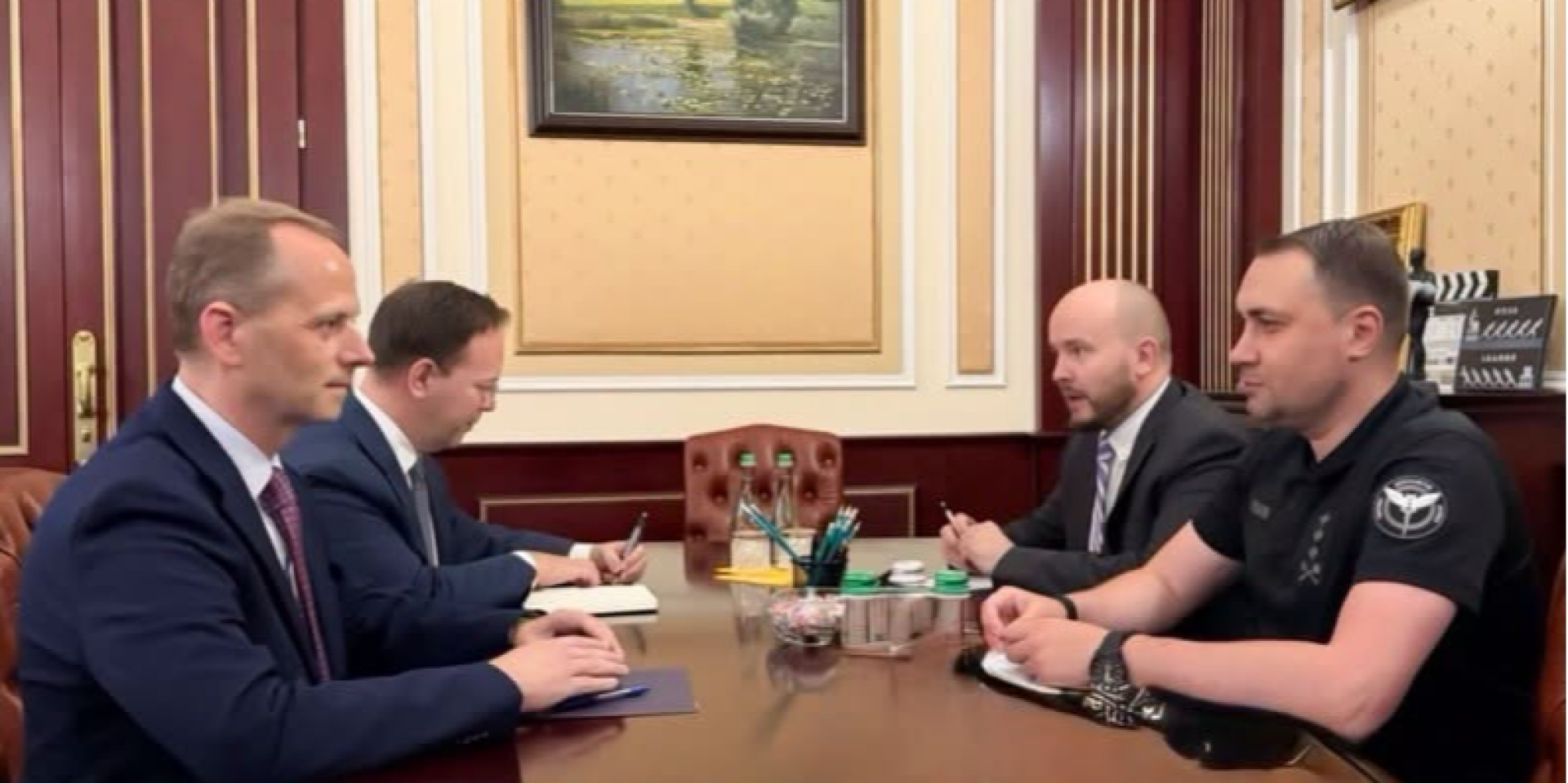 Paul Houston praised his meeting with Kyrylo Budanov. (Photo: U.S. Embassy Kyiv / X)