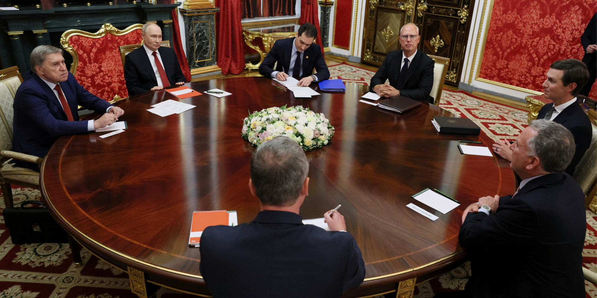 Witkoff–Kushner–Putin meeting in Moscow, Sept. 5 (Photo: Sputnik/Mikhail Metzel/Pool via REUTERS)
