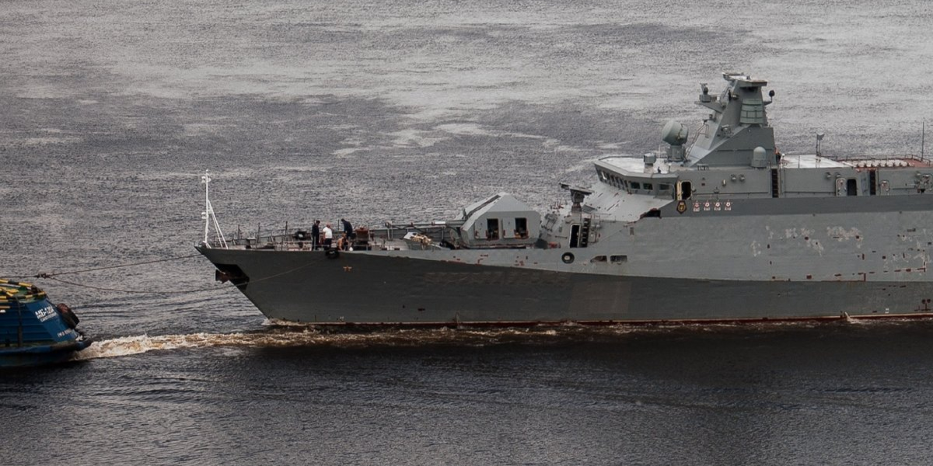 Damaged Russian Project 21631 Buyan-M missile corvette (Photo: Одесский курьер / Defense Express)