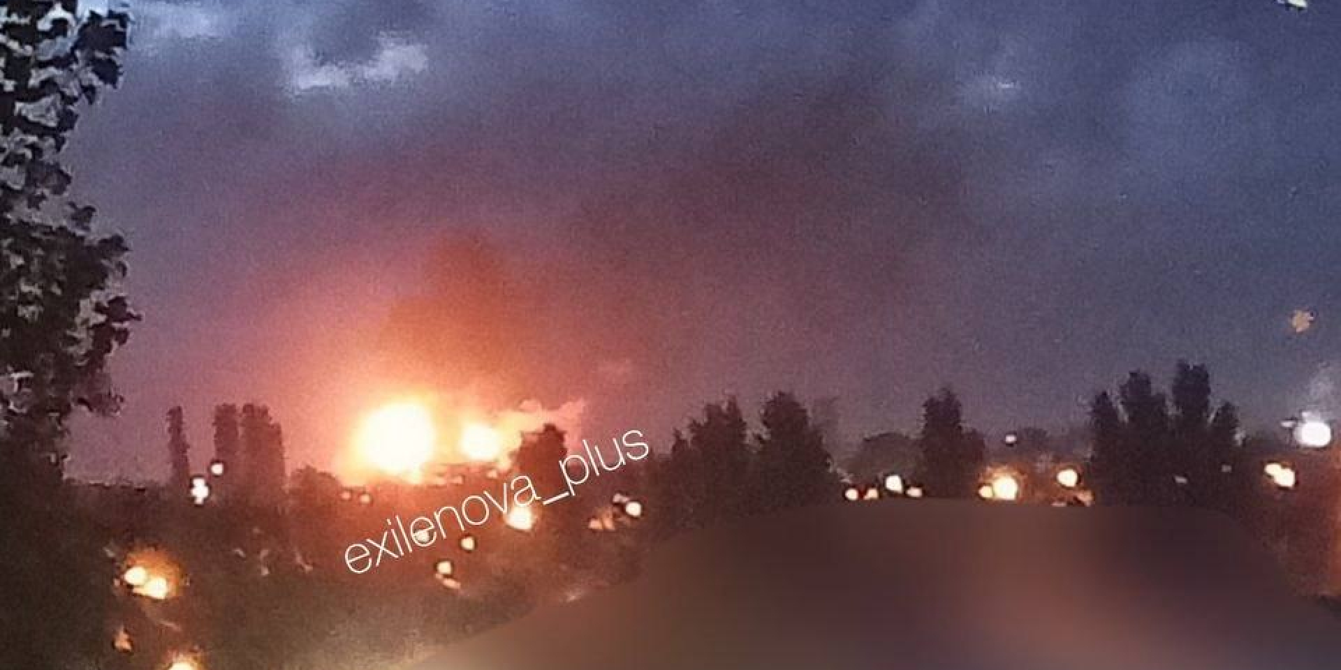 Large-scale fire in Tolyatti (Photo: Exilenova+ / Telegram)