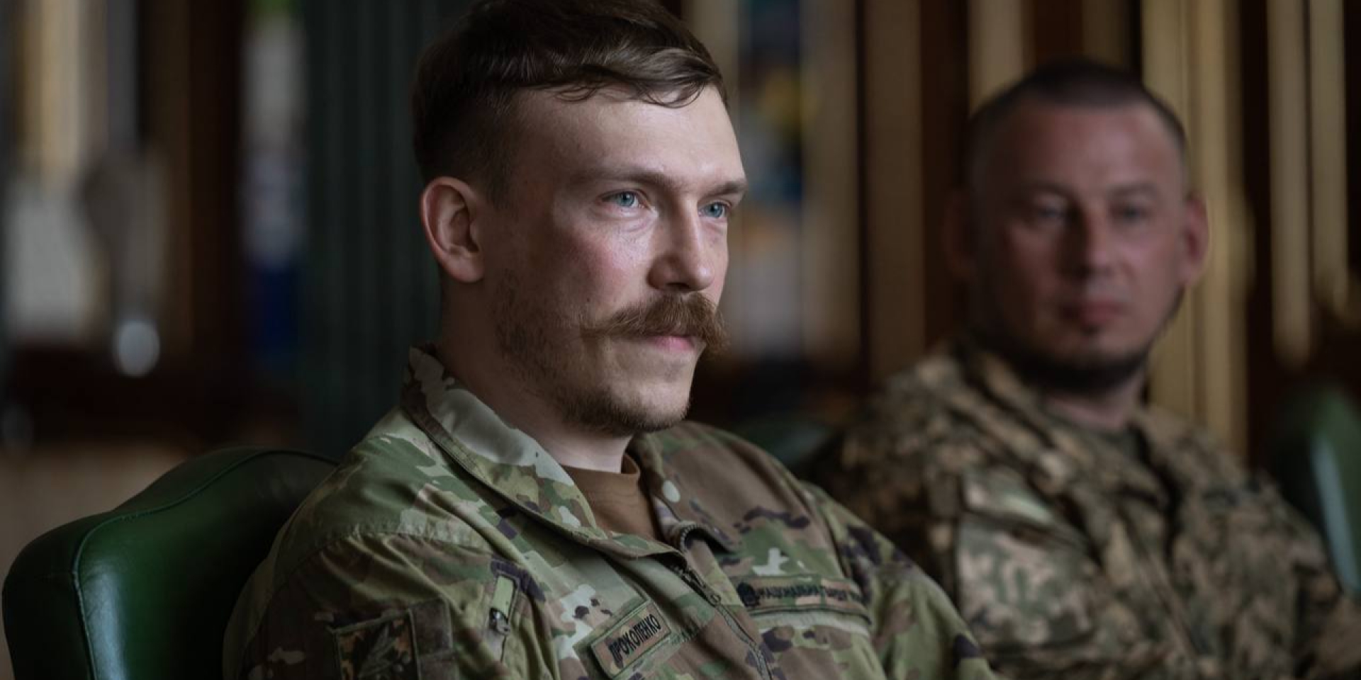 Командир Азову Денис Прокопенко на зустрічі із президентом Володимиром Зеленським (Фото: Володимир Зеленський/Telegram)