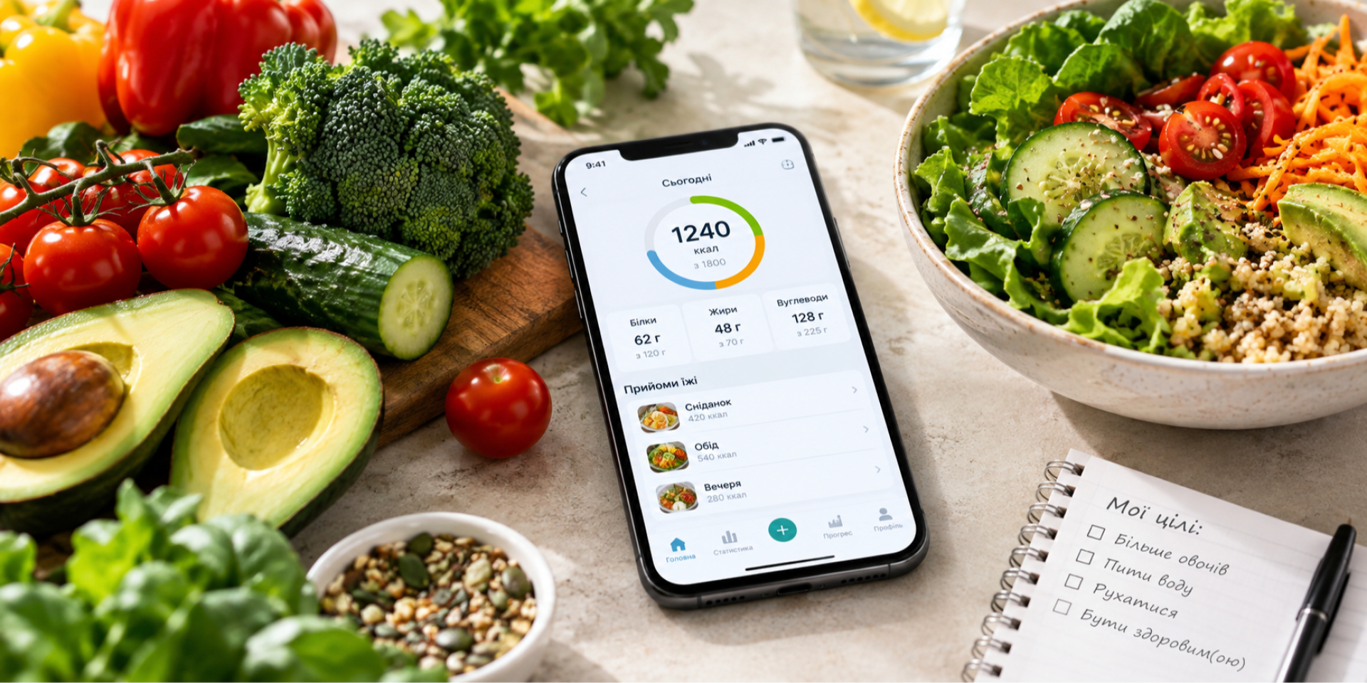 В Украине запустили бесплатного карманного AI-нутрициолога в Telegram (Фото: NV Food через ChatGPT — всё)
