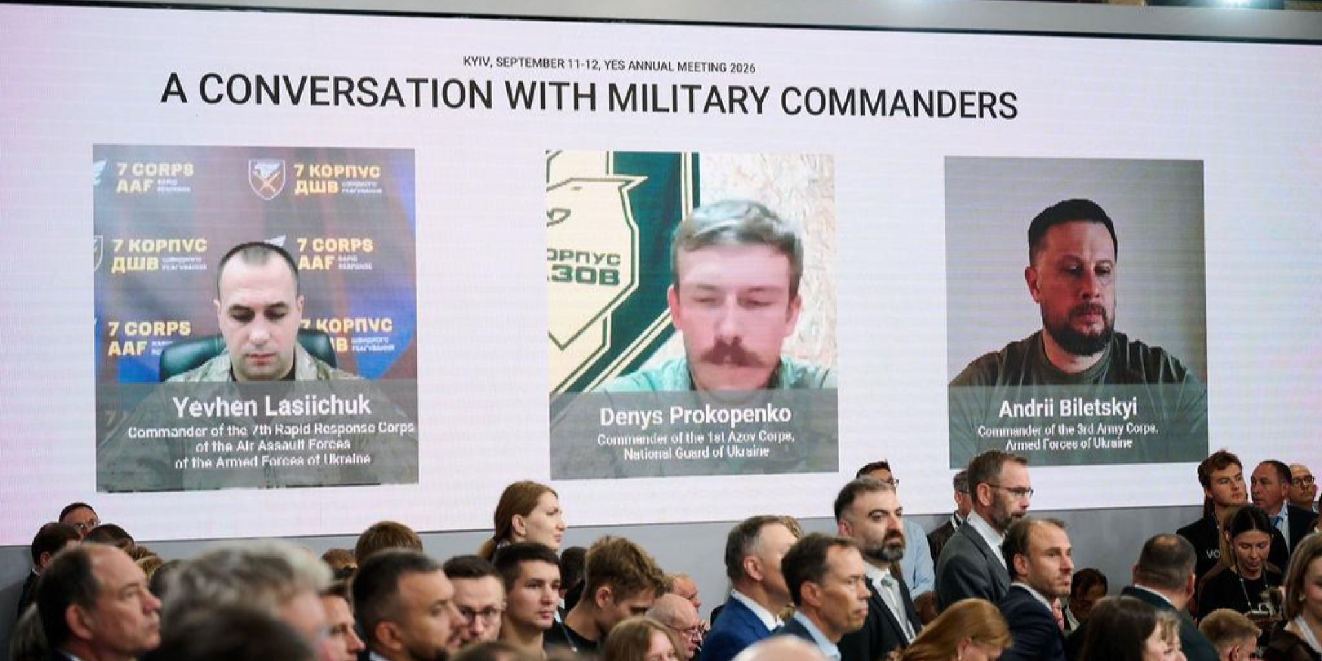 Panel discussion with commanders of major Ukrainian formations at the YES forum (Photo: Victor Pinchuk Foundation)