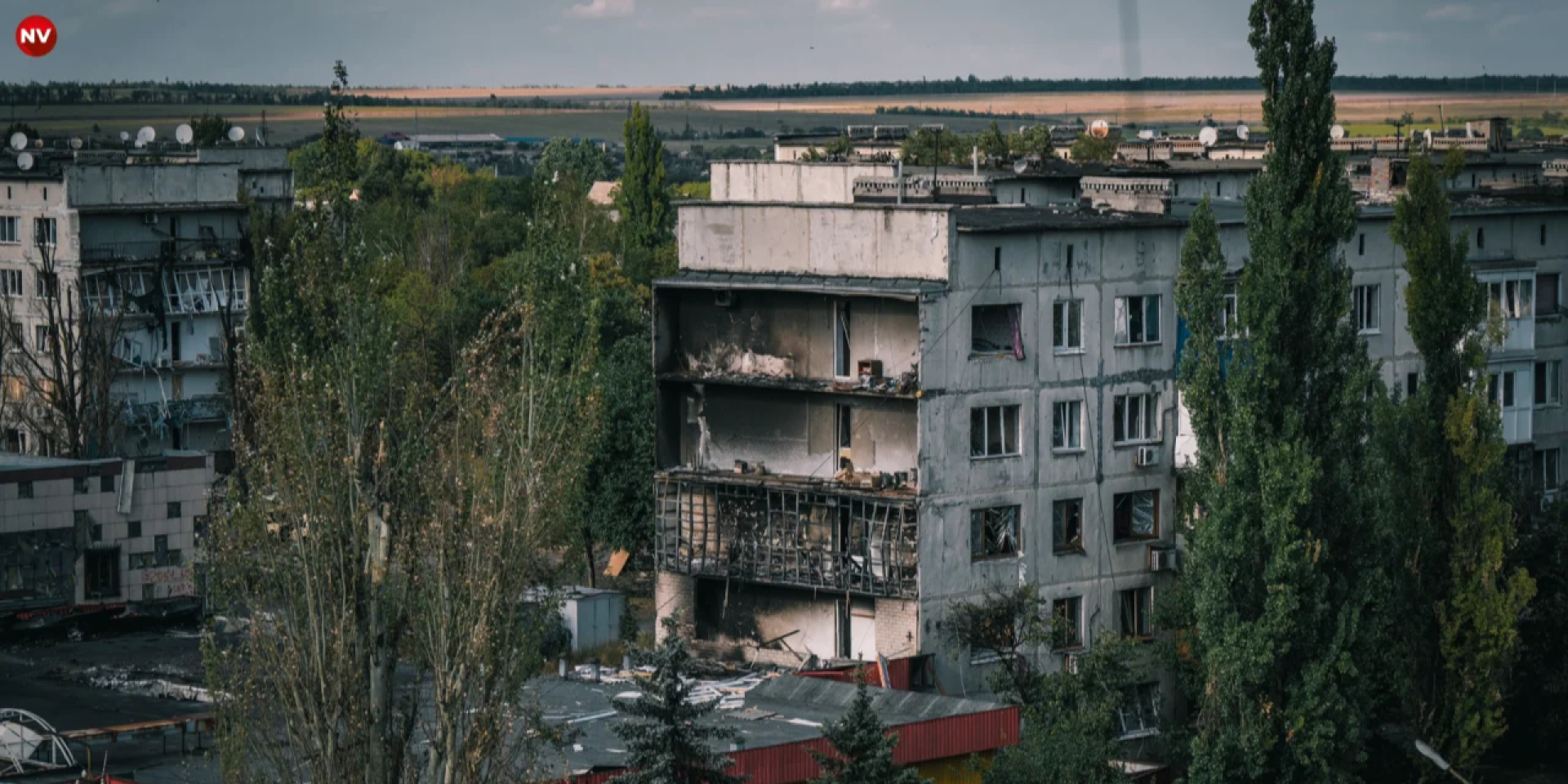 The city of Dobropillia after Russian attacks in September 2025 (Photo: Serhii Okunev / NV)