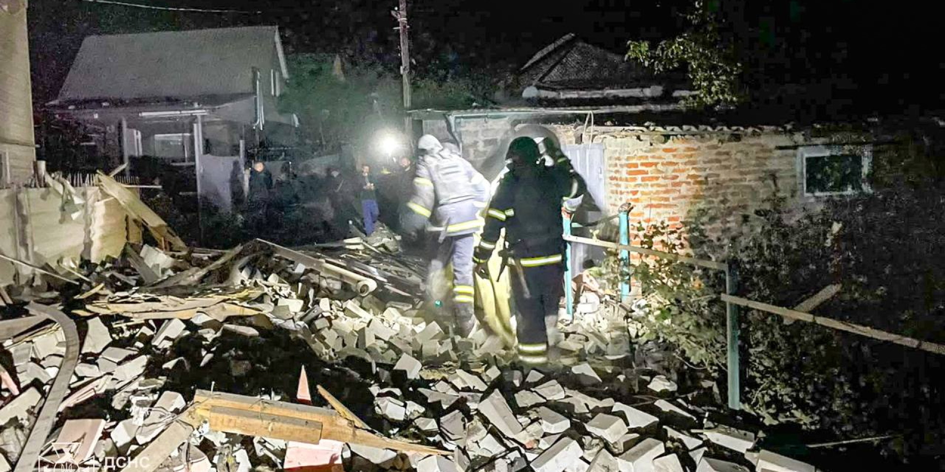 Russians attacked Balakliia in the Kharkiv region with drones (Photo: State Emergency Service of Ukraine)