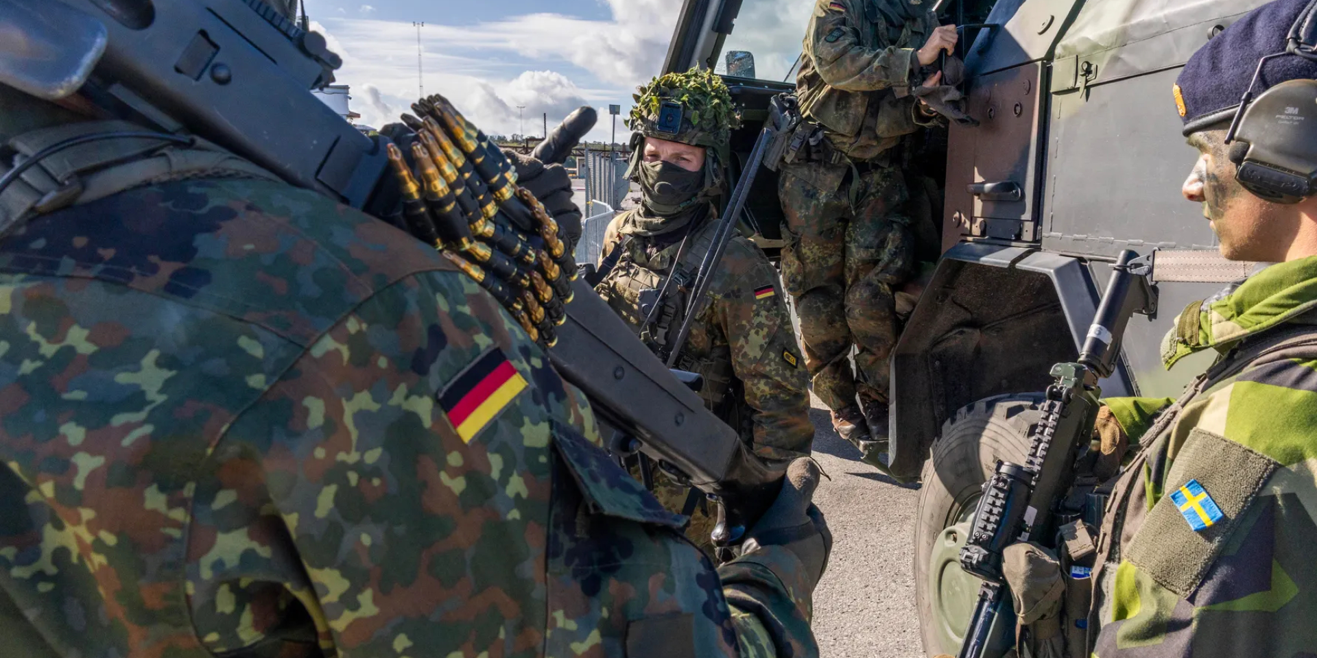 Sweden and Germany conduct large-scale military exercises on the island of Gotland